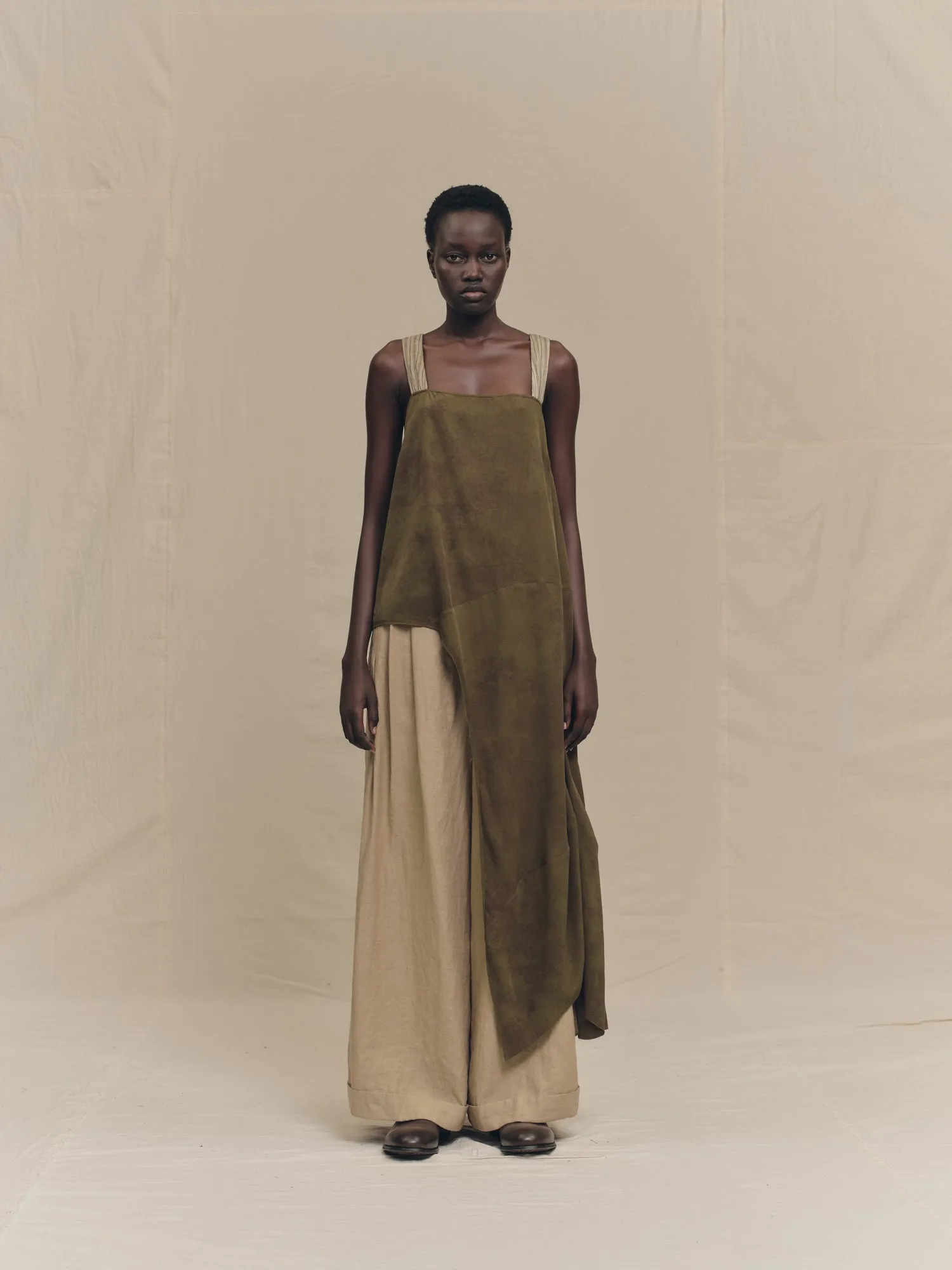 SPLIT APRON TOP sold by ziggy chen