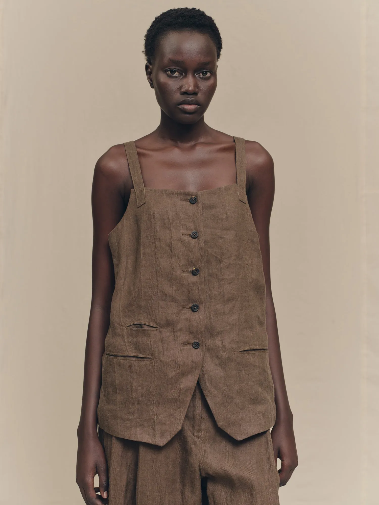 SINGLE-BREASTED WAISTCOAT sold by ziggy chen product image thumbnail 5