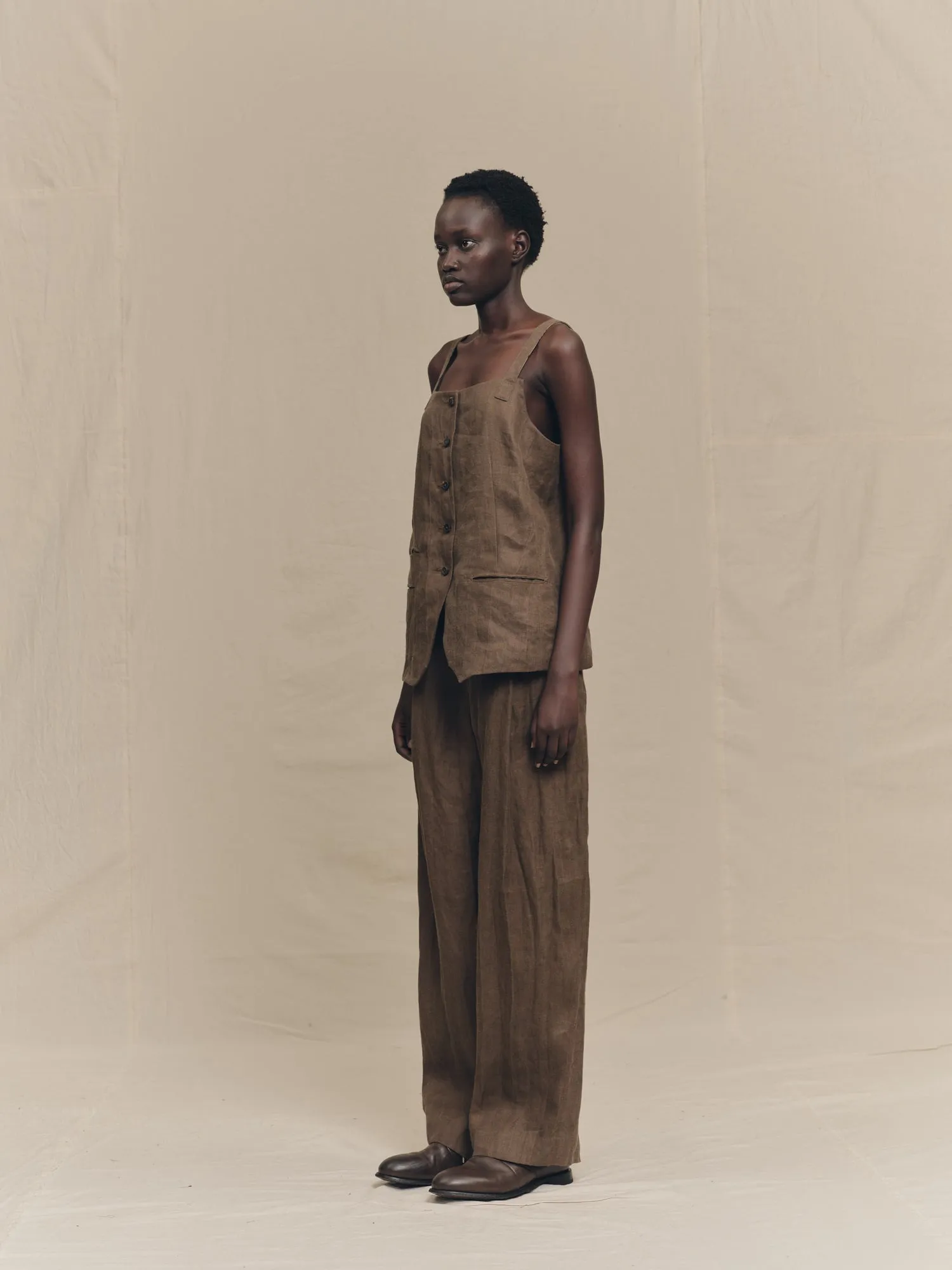 SINGLE-BREASTED WAISTCOAT sold by ziggy chen product image thumbnail 2