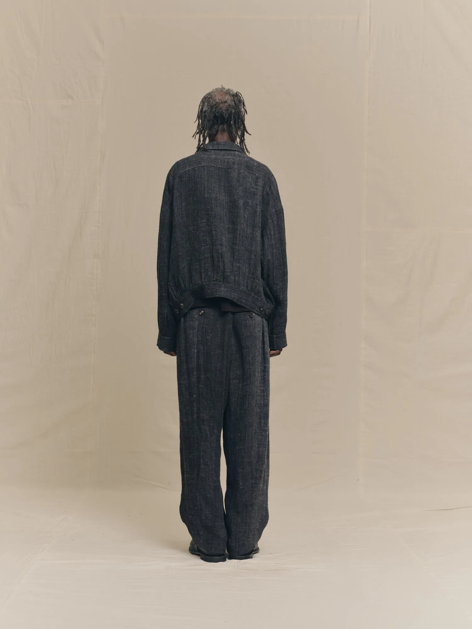 SPREAD COLLAR CROPPED JACKET sold by ziggy chen product image thumbnail 4