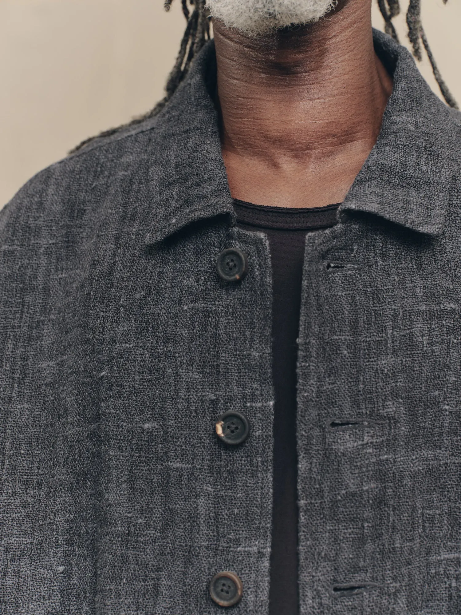 SPREAD COLLAR CROPPED JACKET sold by ziggy chen product image thumbnail 5