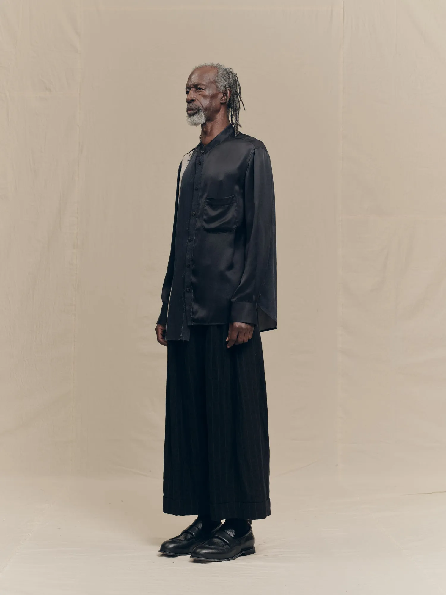 MANDARIN COLLAR SHIRT sold by ziggy chen product image thumbnail 2