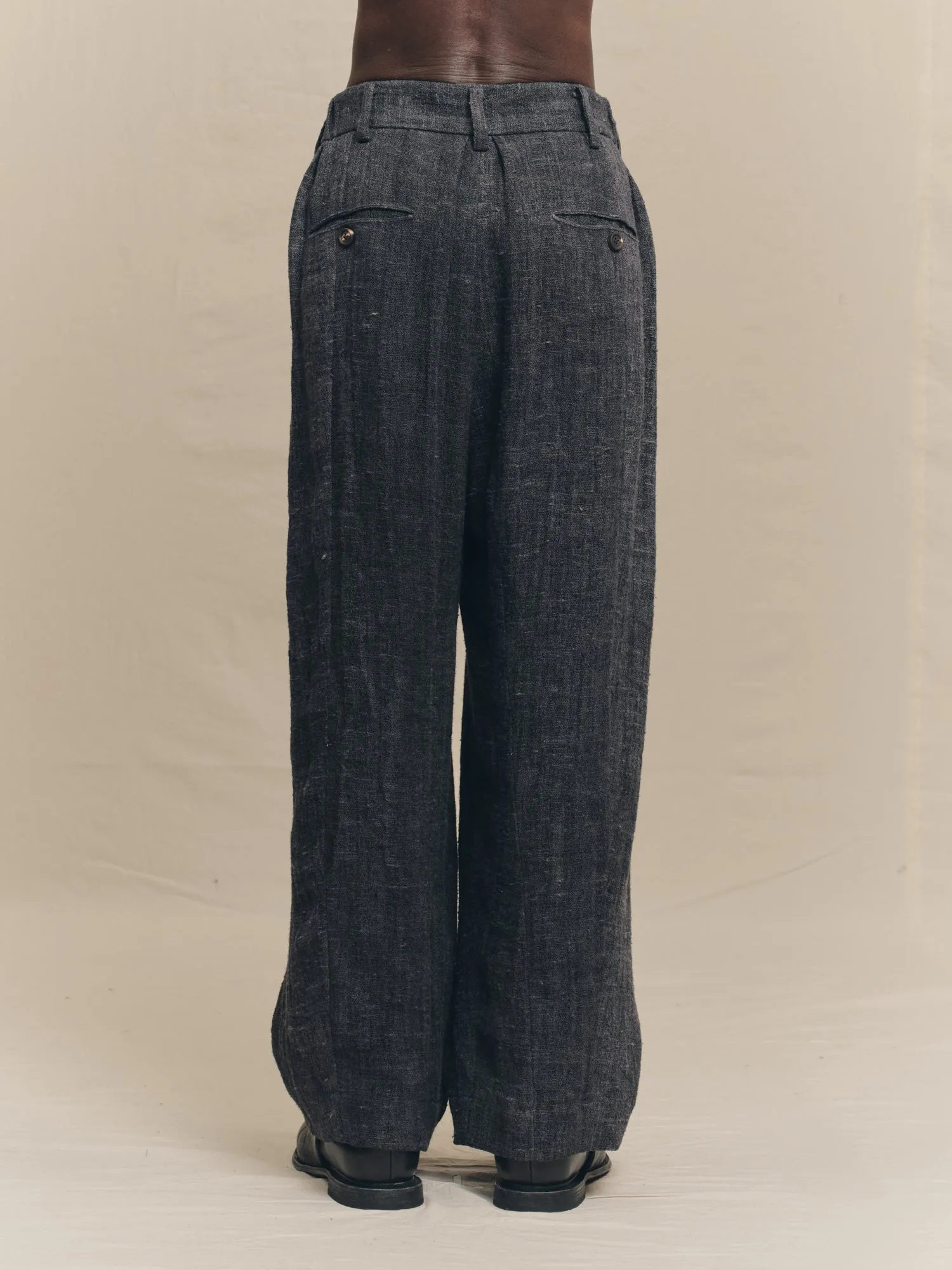 DROP CROTCH WIDE LEG TROUSERS sold by ziggy chen product image thumbnail 4