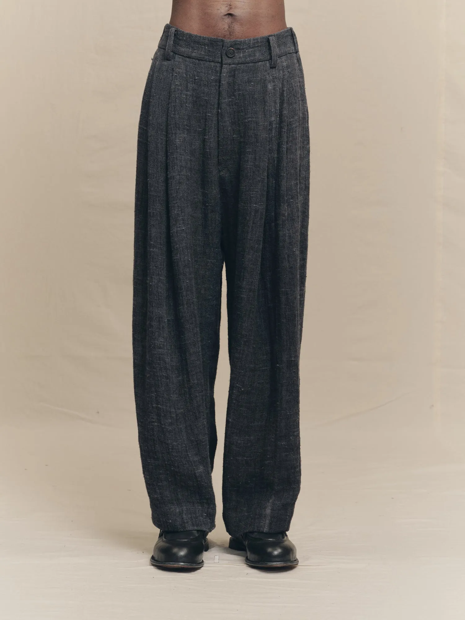 DROP CROTCH WIDE LEG TROUSERS sold by ziggy chen