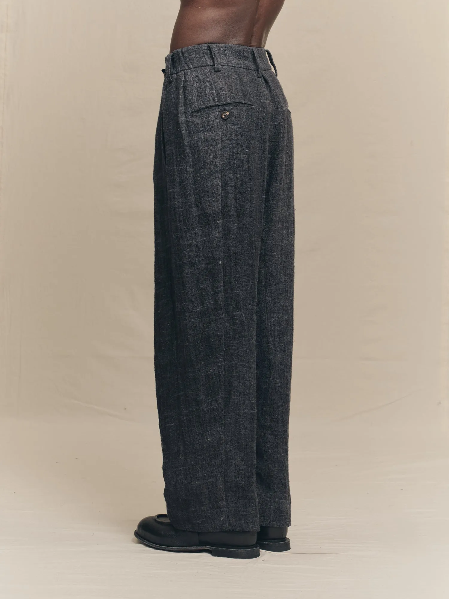 DROP CROTCH WIDE LEG TROUSERS sold by ziggy chen product image thumbnail 3