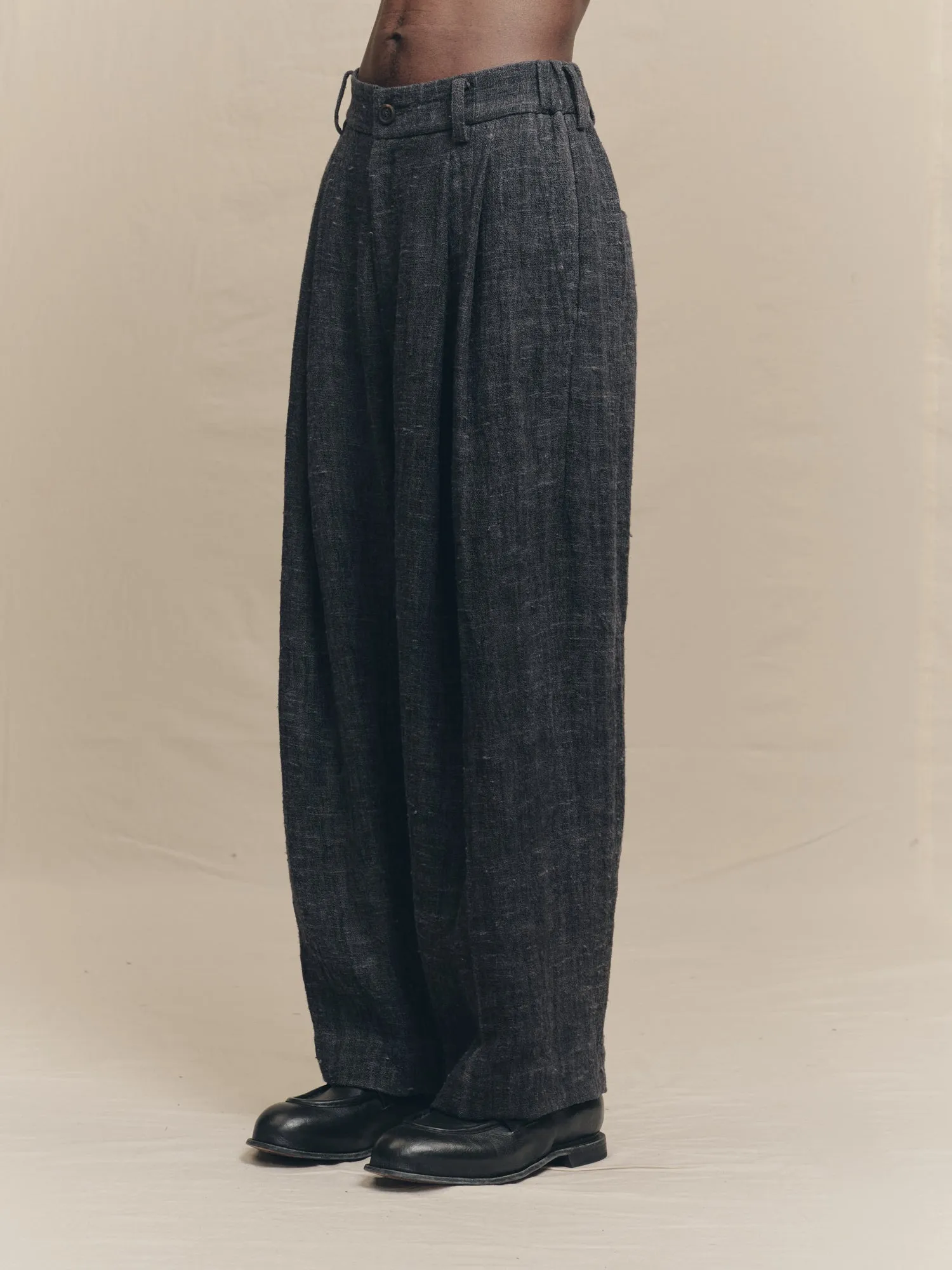 DROP CROTCH WIDE LEG TROUSERS sold by ziggy chen product image thumbnail 2