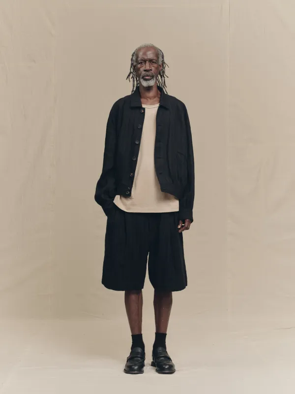 SPREAD COLLAR CROPPED JACKET sold by ziggy chen