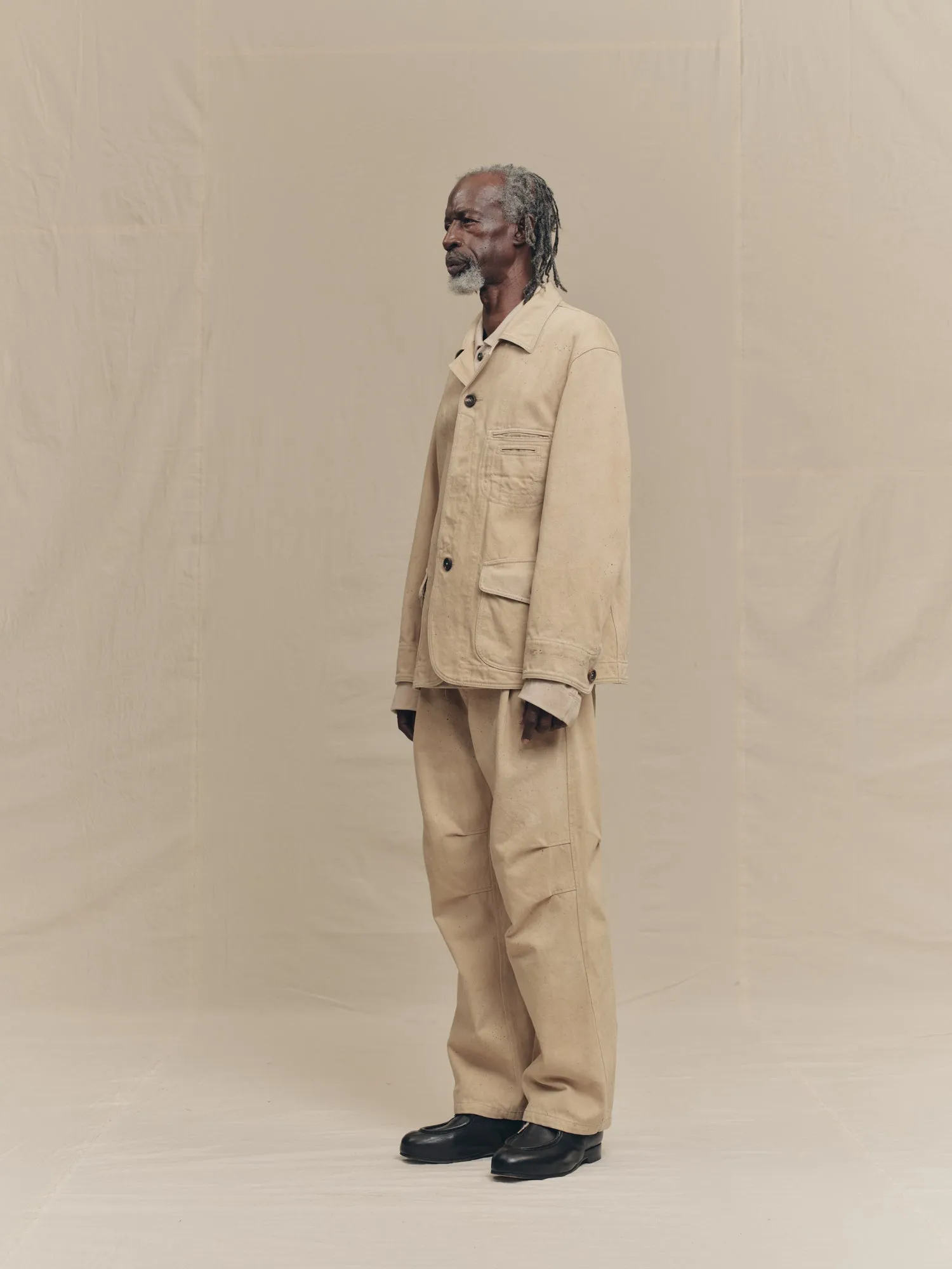 DENIM FIELD JACKET sold by ziggy chen product image thumbnail 2