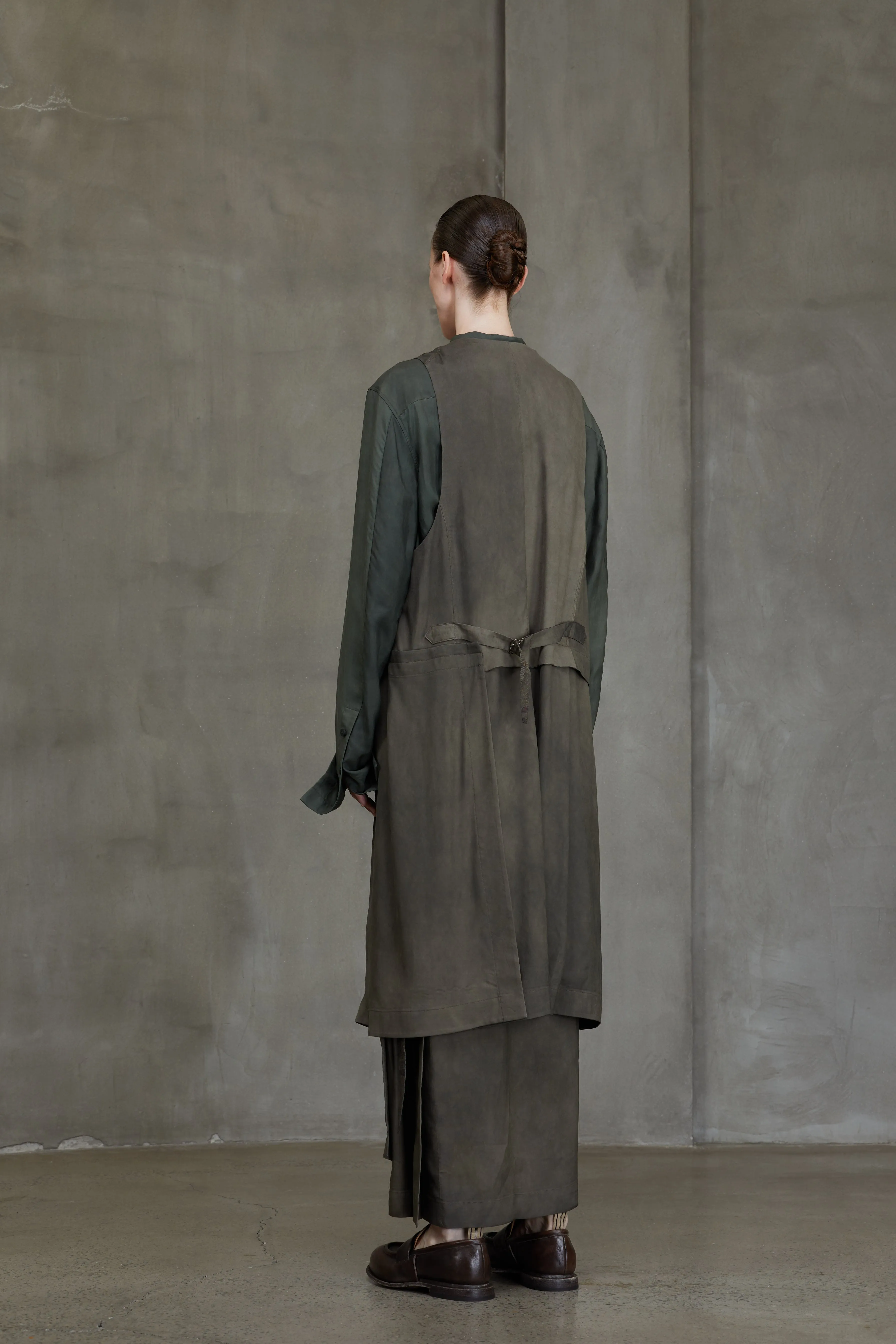 DOUBLE BREASTED LONG WAISTCOAT sold by ziggy chen product image thumbnail 3