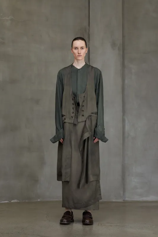 DOUBLE BREASTED LONG WAISTCOAT sold by ziggy chen