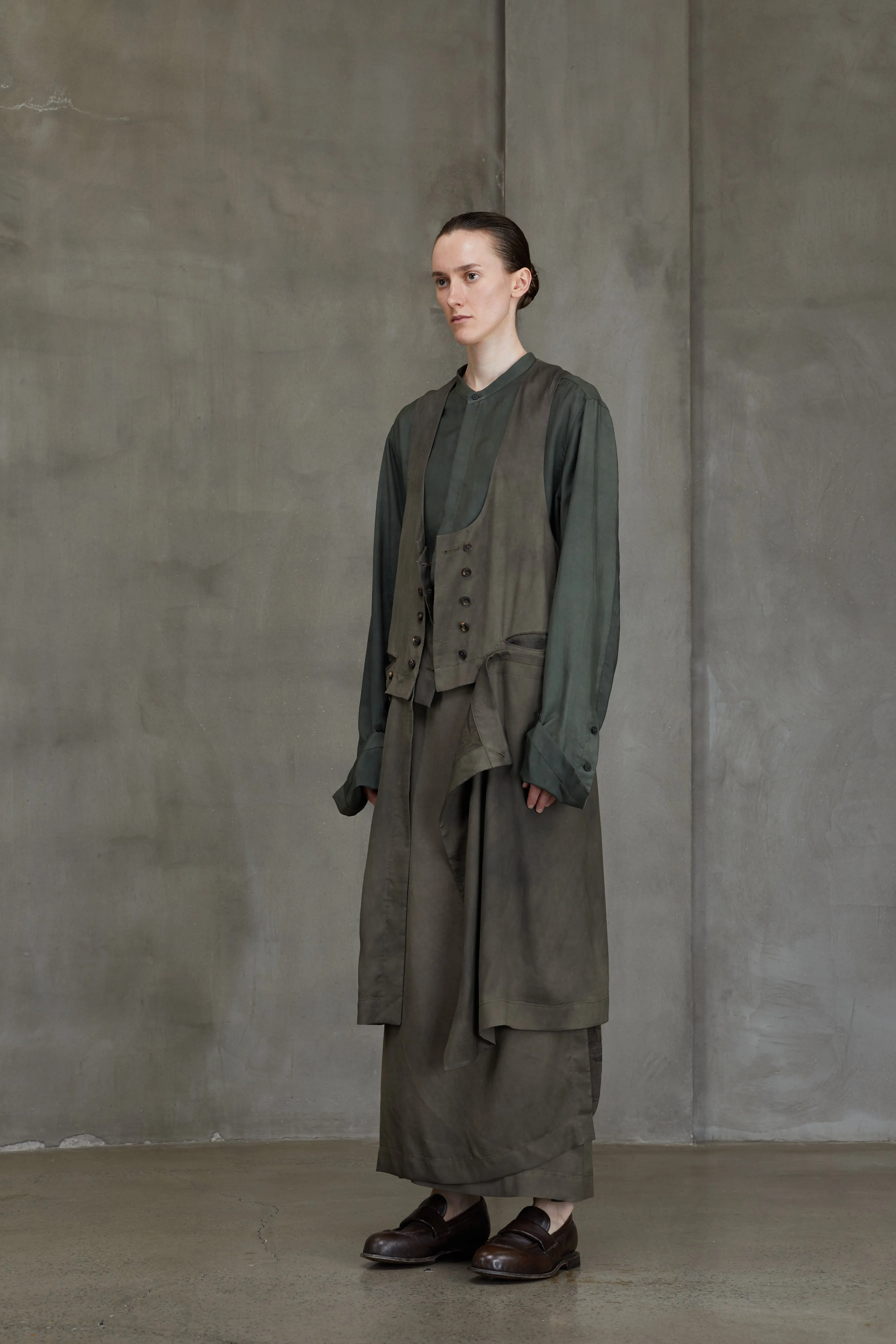 DOUBLE BREASTED LONG WAISTCOAT sold by ziggy chen product image thumbnail 2