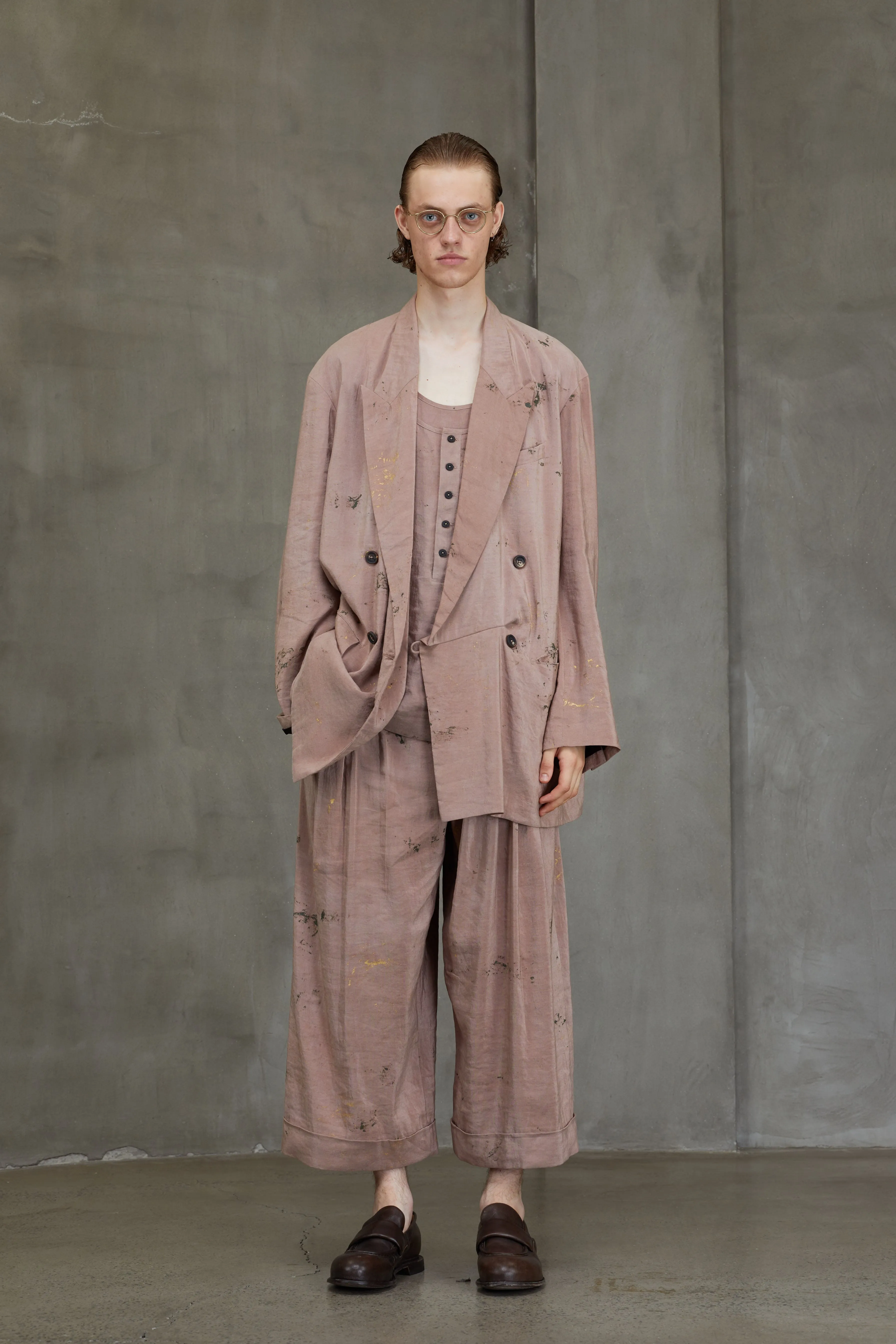 DOUBLE BREASTED ASYMMETRIC JACKET sold by ziggy chen