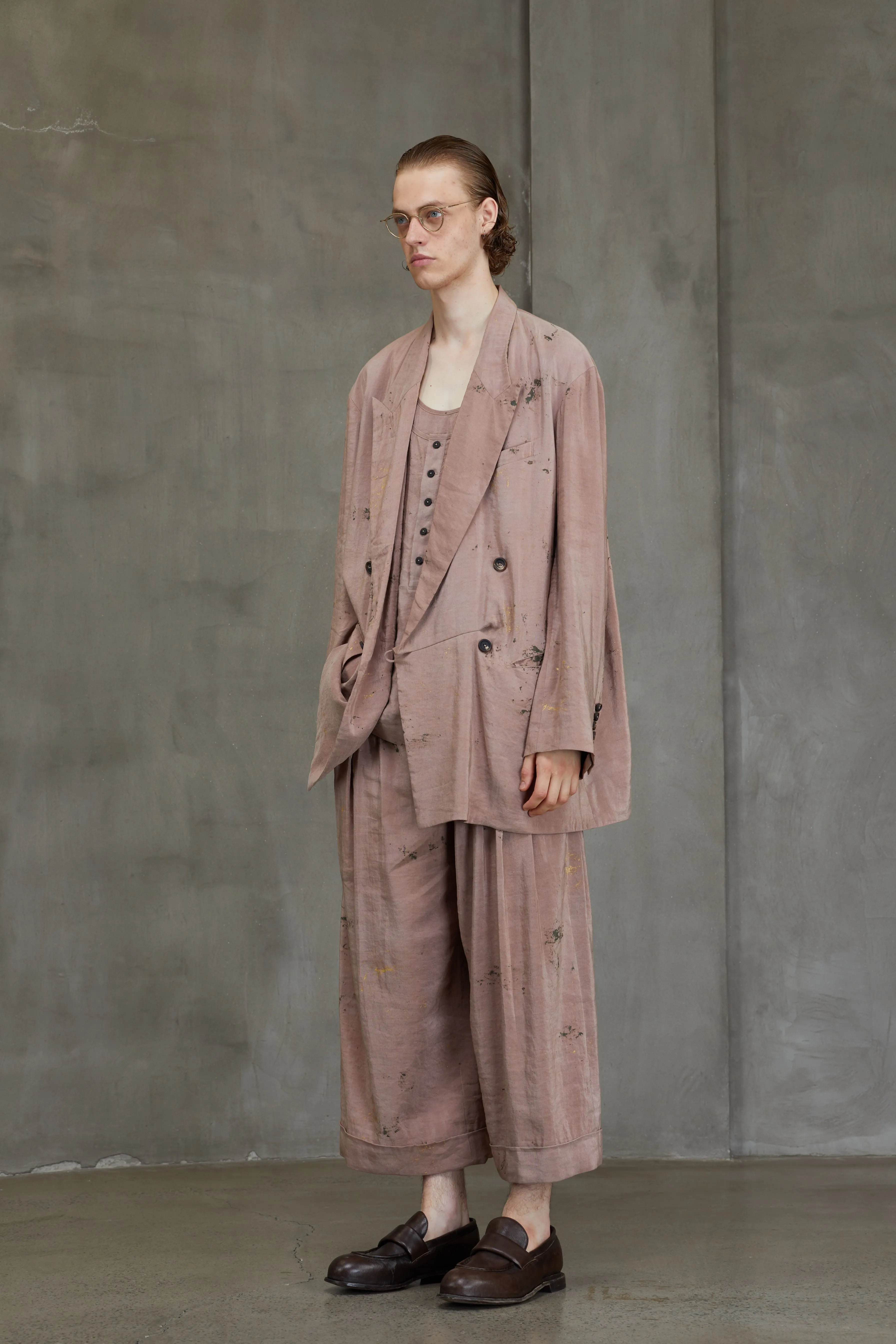 DOUBLE BREASTED ASYMMETRIC JACKET sold by ziggy chen product image thumbnail 2