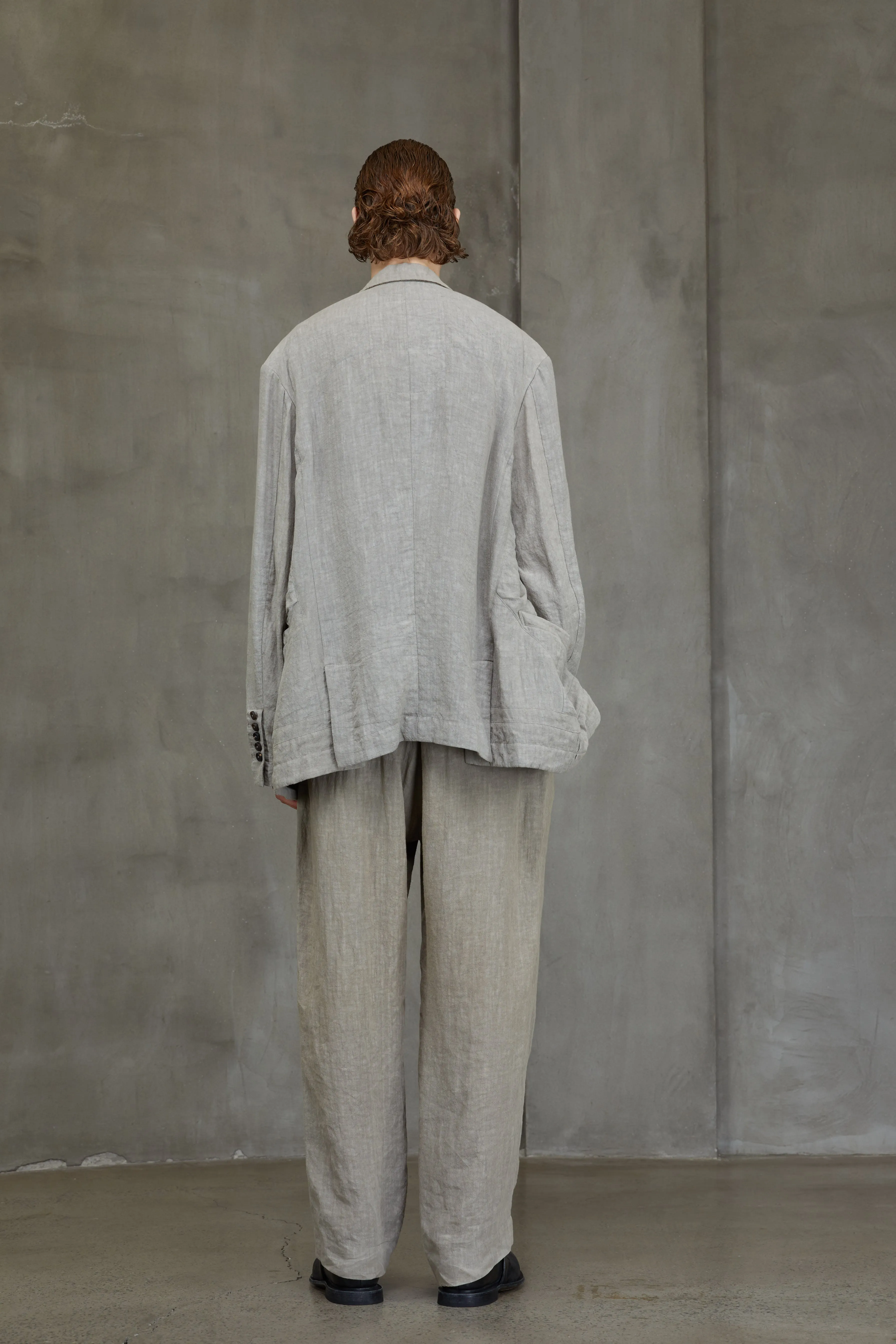 HIDDEN PATCHWORK 2 BUTTON JACKET sold by ziggy chen product image thumbnail 4