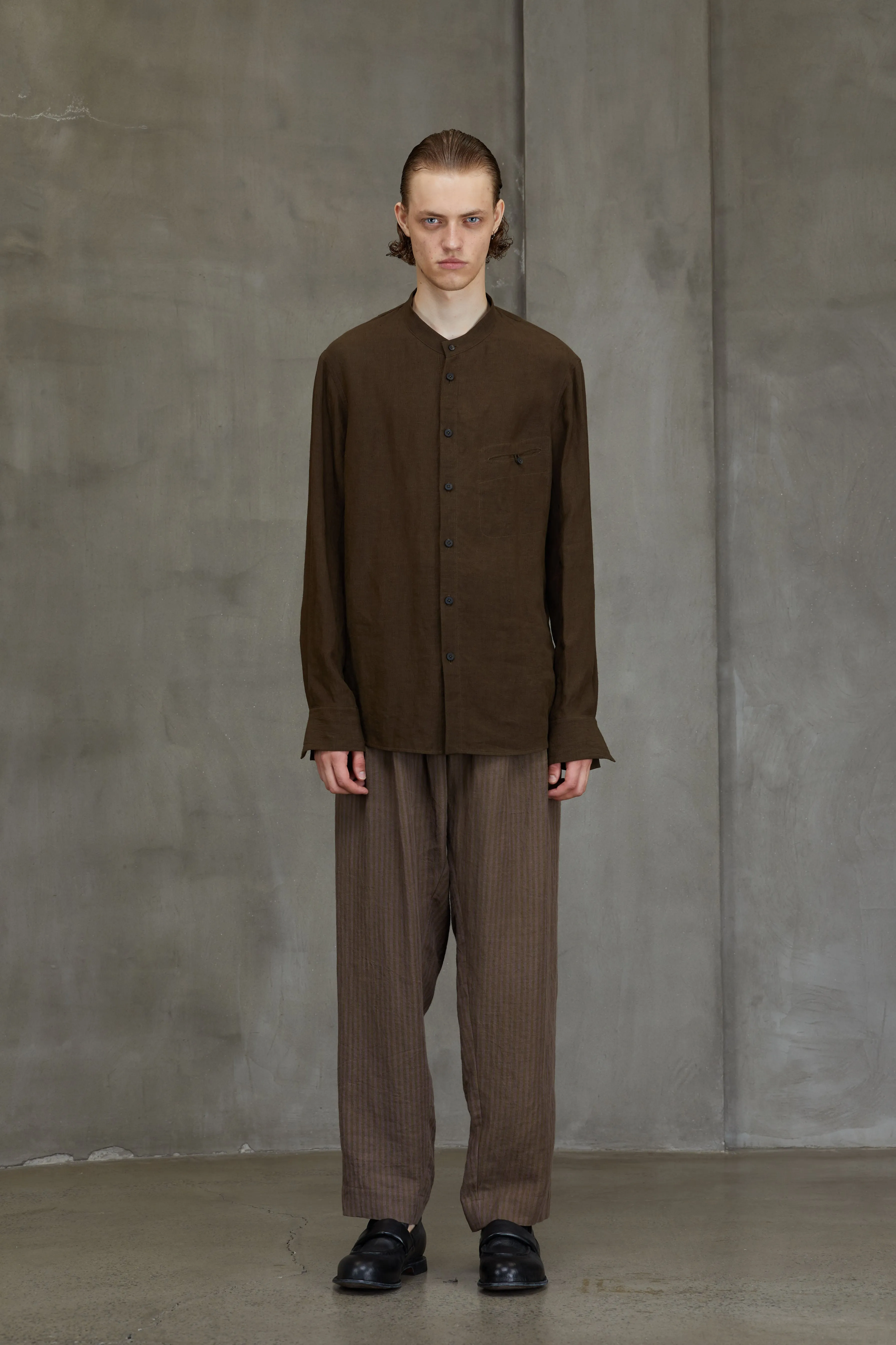 PUPPYTOOTH MANDARIN COLLAR SHIRT sold by ziggy chen