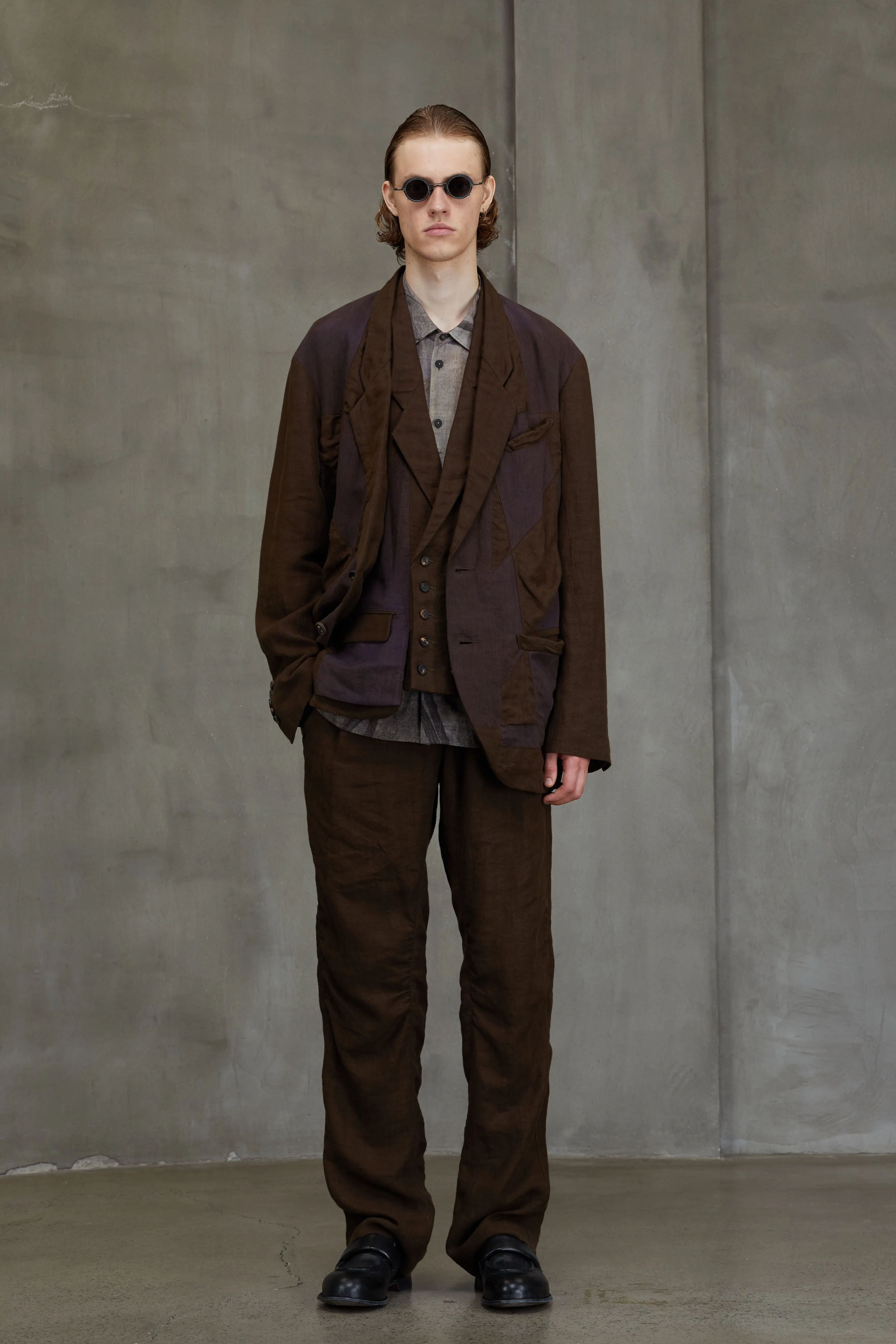 PATCHWORK 2 BUTTON JACKET sold by ziggy chen