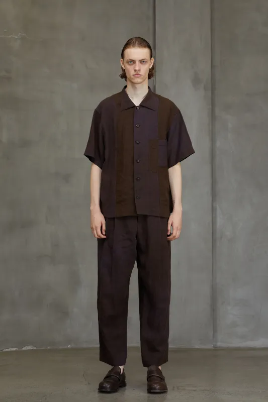 PATCHWORK SHORT SLEEVE SHIRT sold by ziggy chen