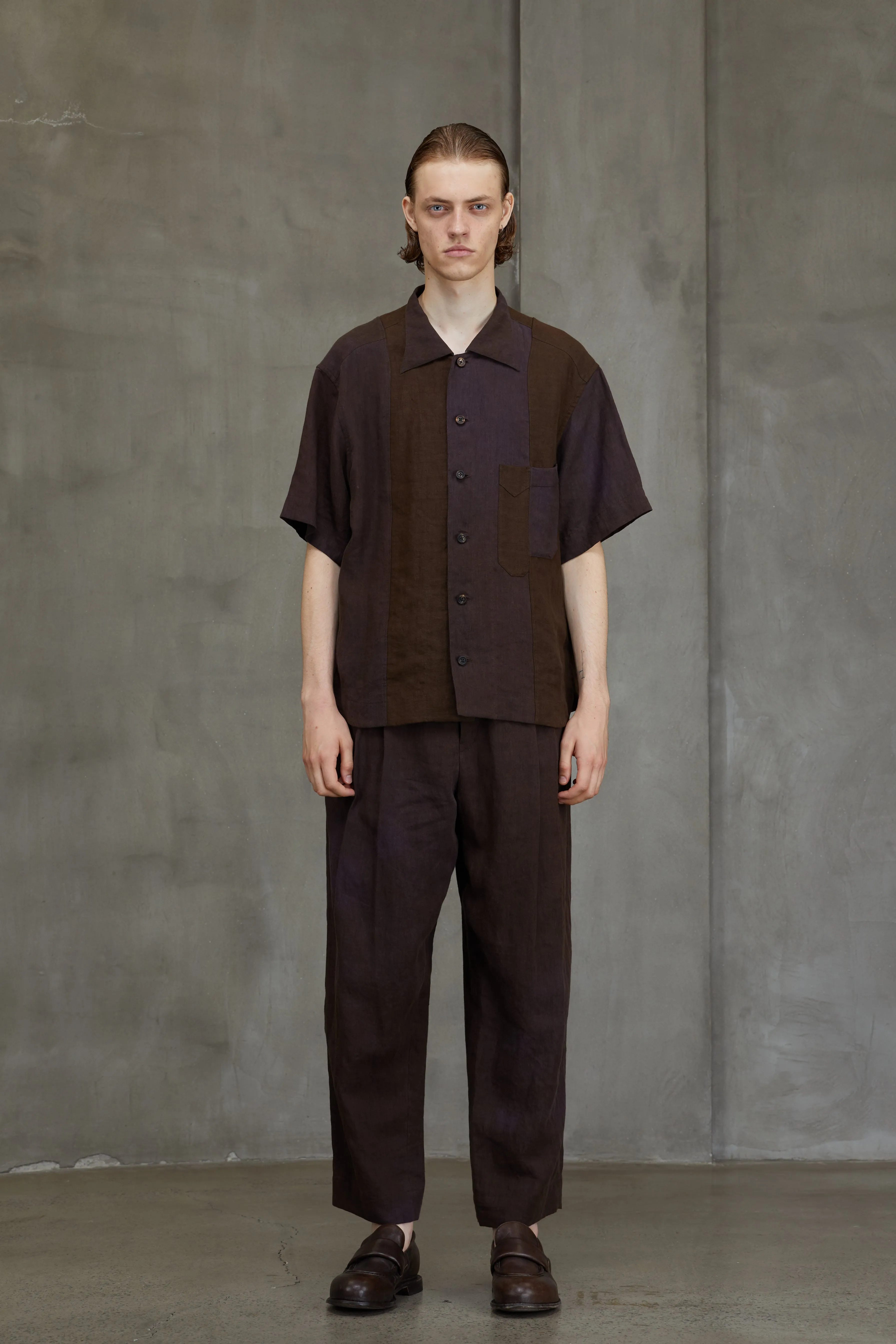 PATCHWORK SHORT SLEEVE SHIRT sold by ziggy chen