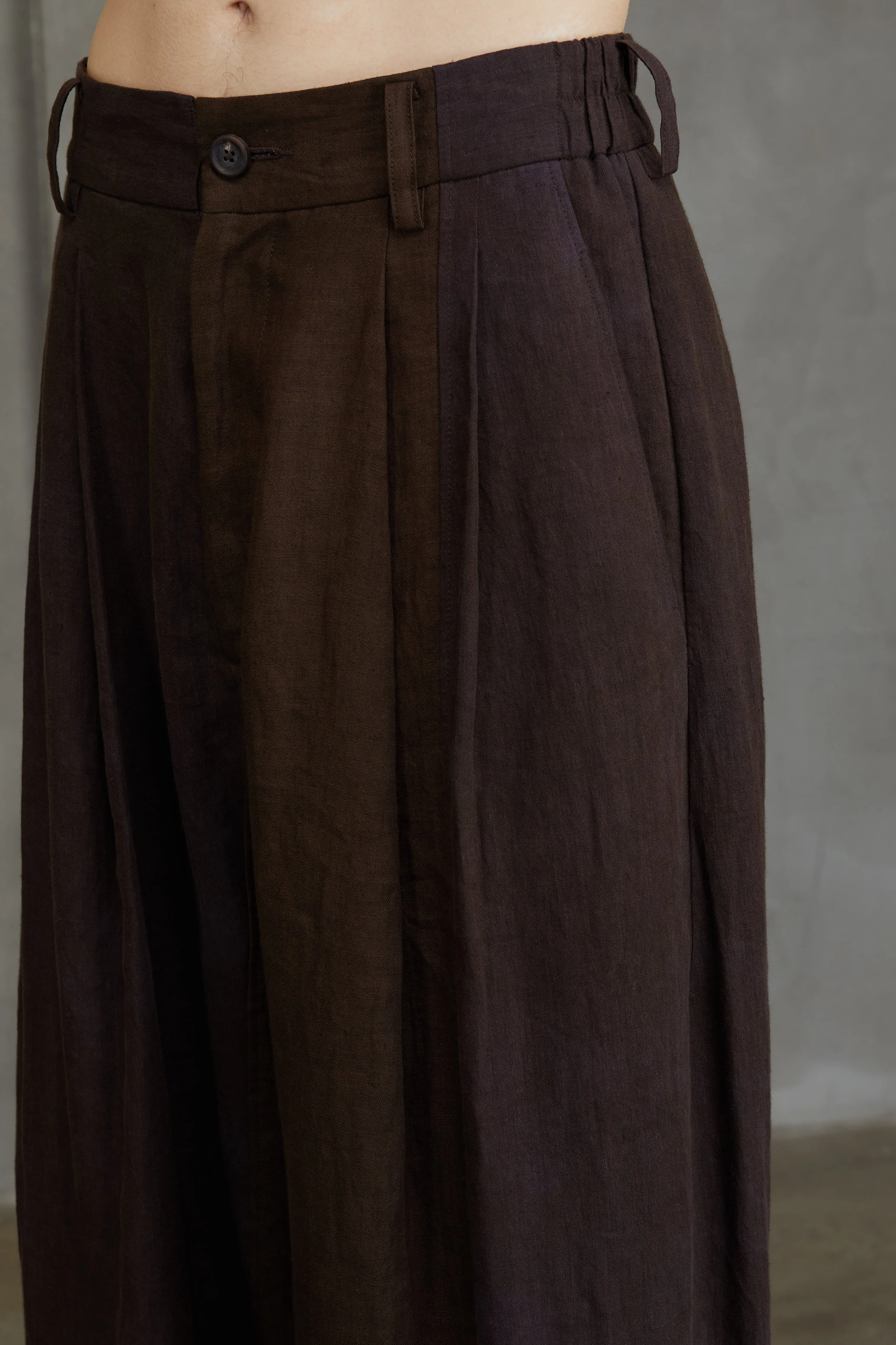 COLLAGED WIDE LEG TROUSERS sold by ziggy chen product image thumbnail 5