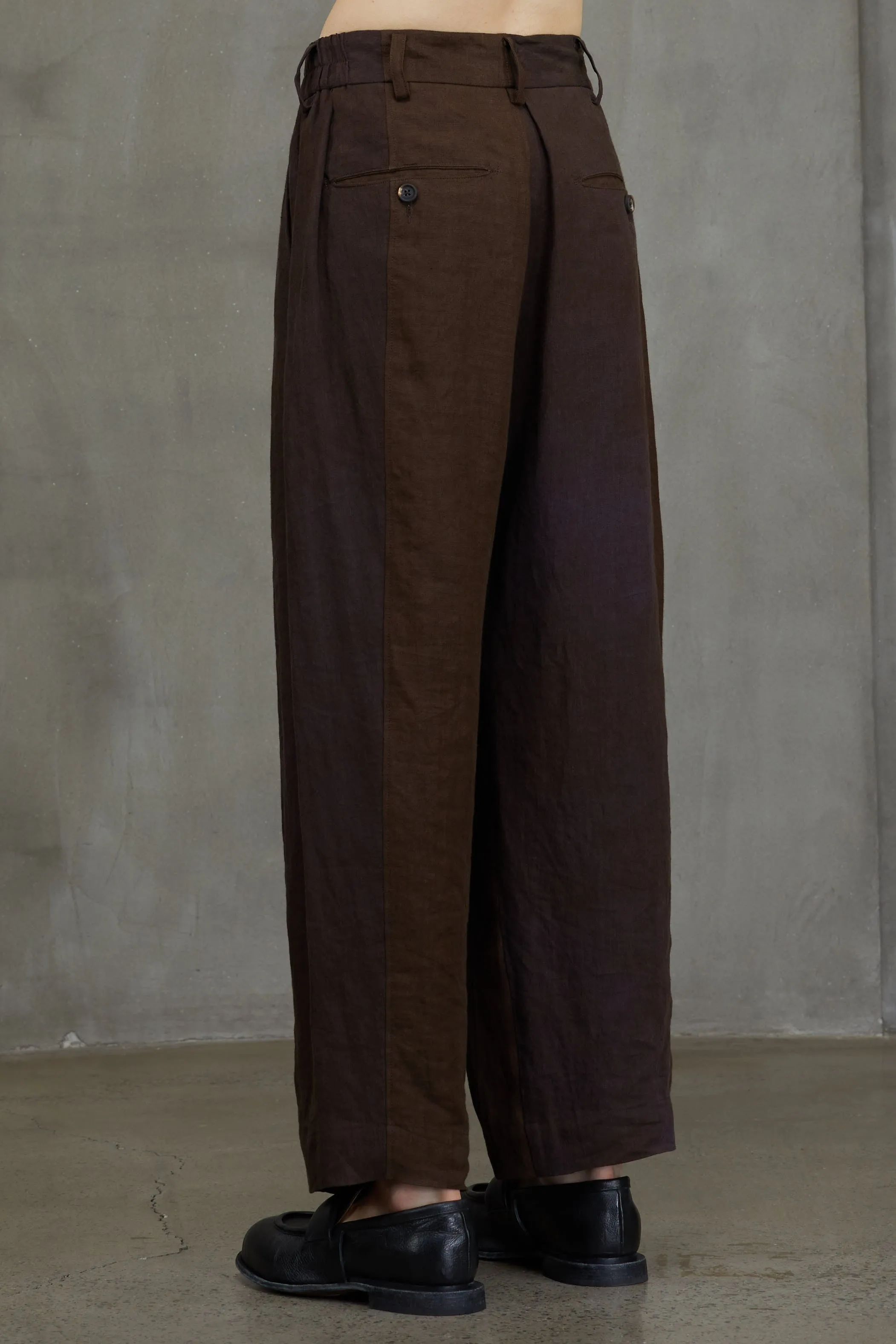 COLLAGED WIDE LEG TROUSERS sold by ziggy chen product image thumbnail 3