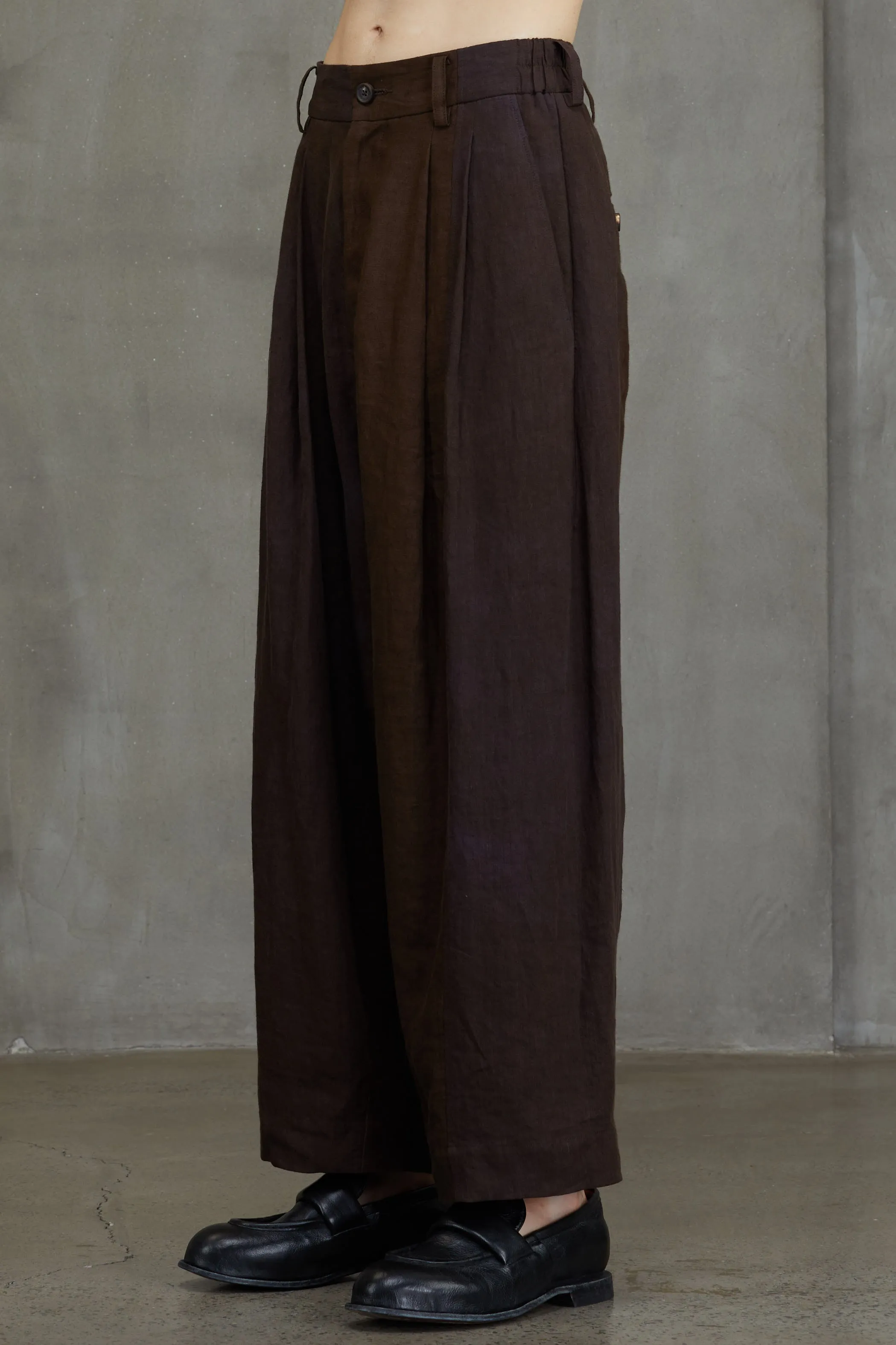 COLLAGED WIDE LEG TROUSERS sold by ziggy chen product image thumbnail 2