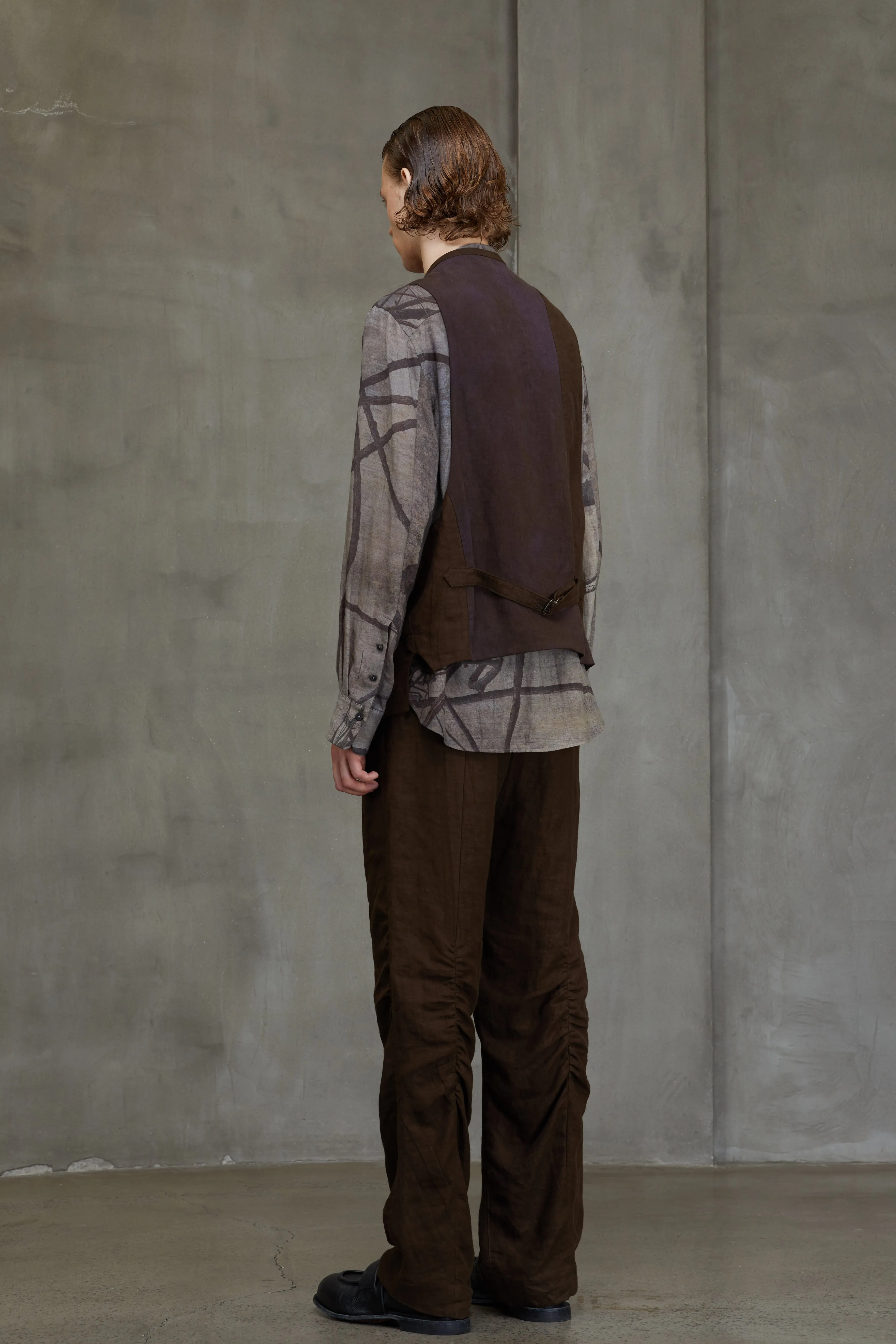 DOUBLE BREASTED COLLAGE WAISTCOAT sold by ziggy chen product image thumbnail 3