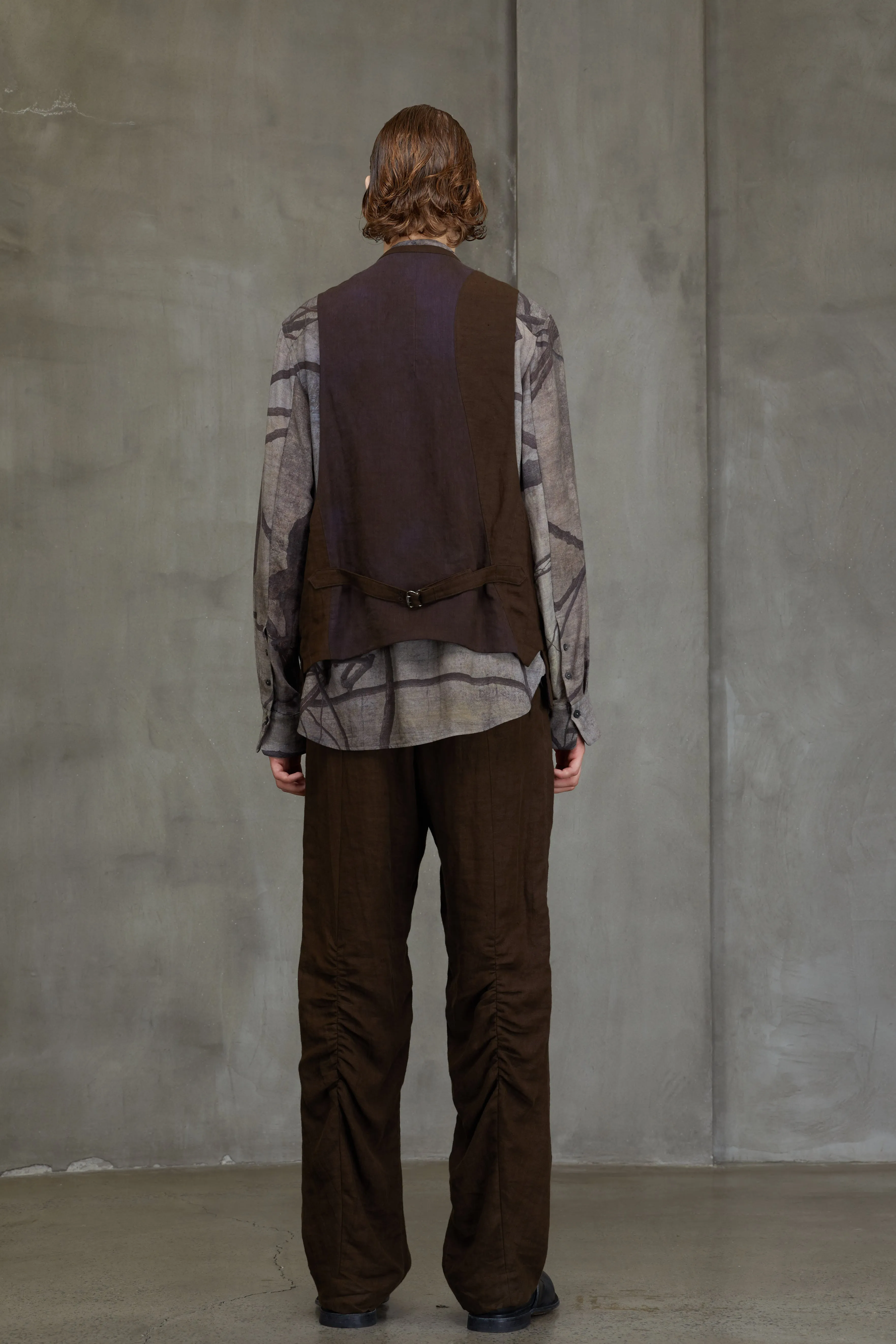 DOUBLE BREASTED COLLAGE WAISTCOAT sold by ziggy chen product image thumbnail 4