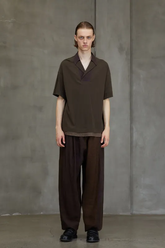 LAPEL COLLAR SHORT SLEEVE T-SHIRT sold by ziggy chen