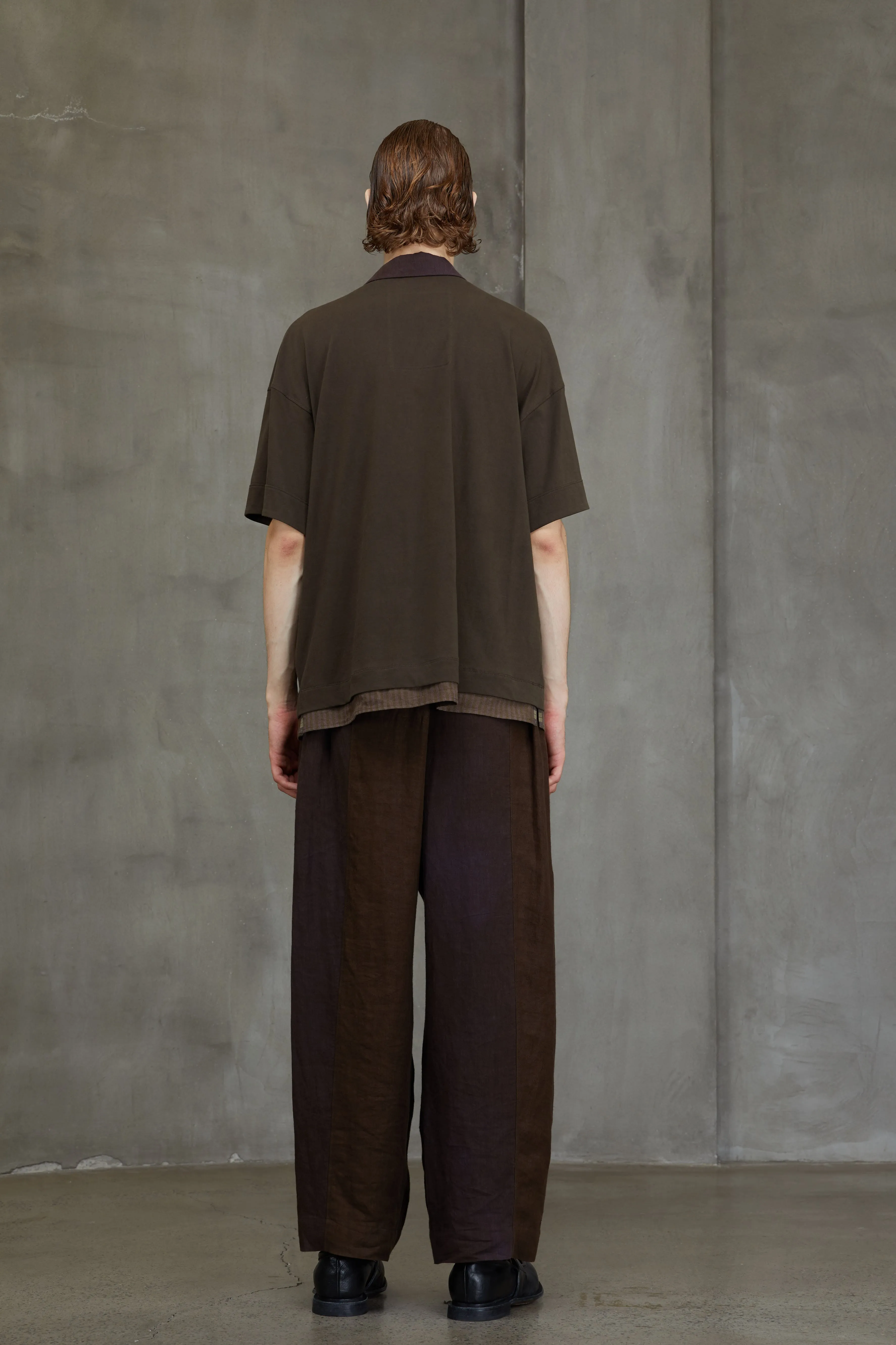 LAPEL COLLAR SHORT SLEEVE T-SHIRT sold by ziggy chen product image thumbnail 4