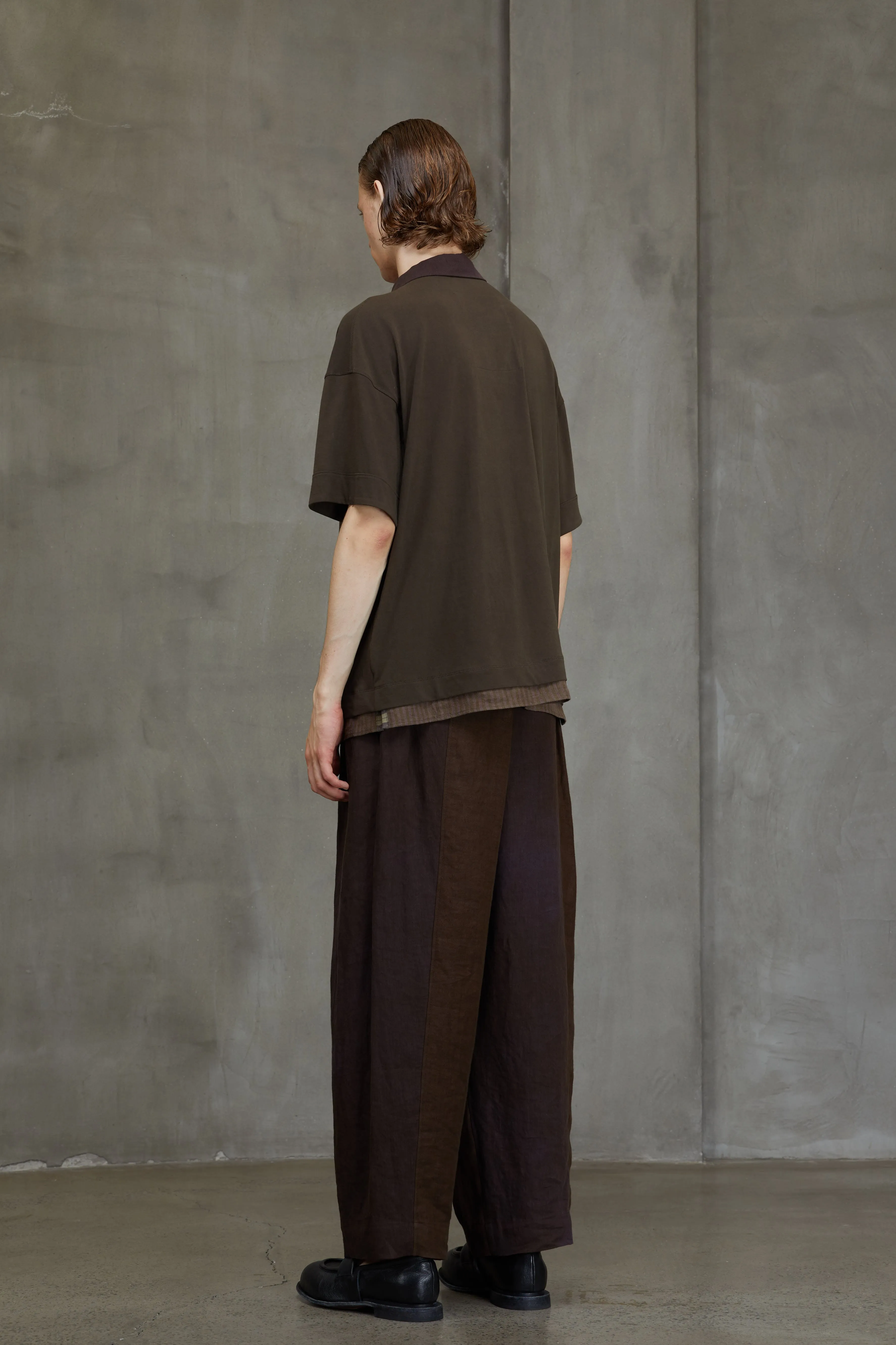 LAPEL COLLAR SHORT SLEEVE T-SHIRT sold by ziggy chen product image thumbnail 3