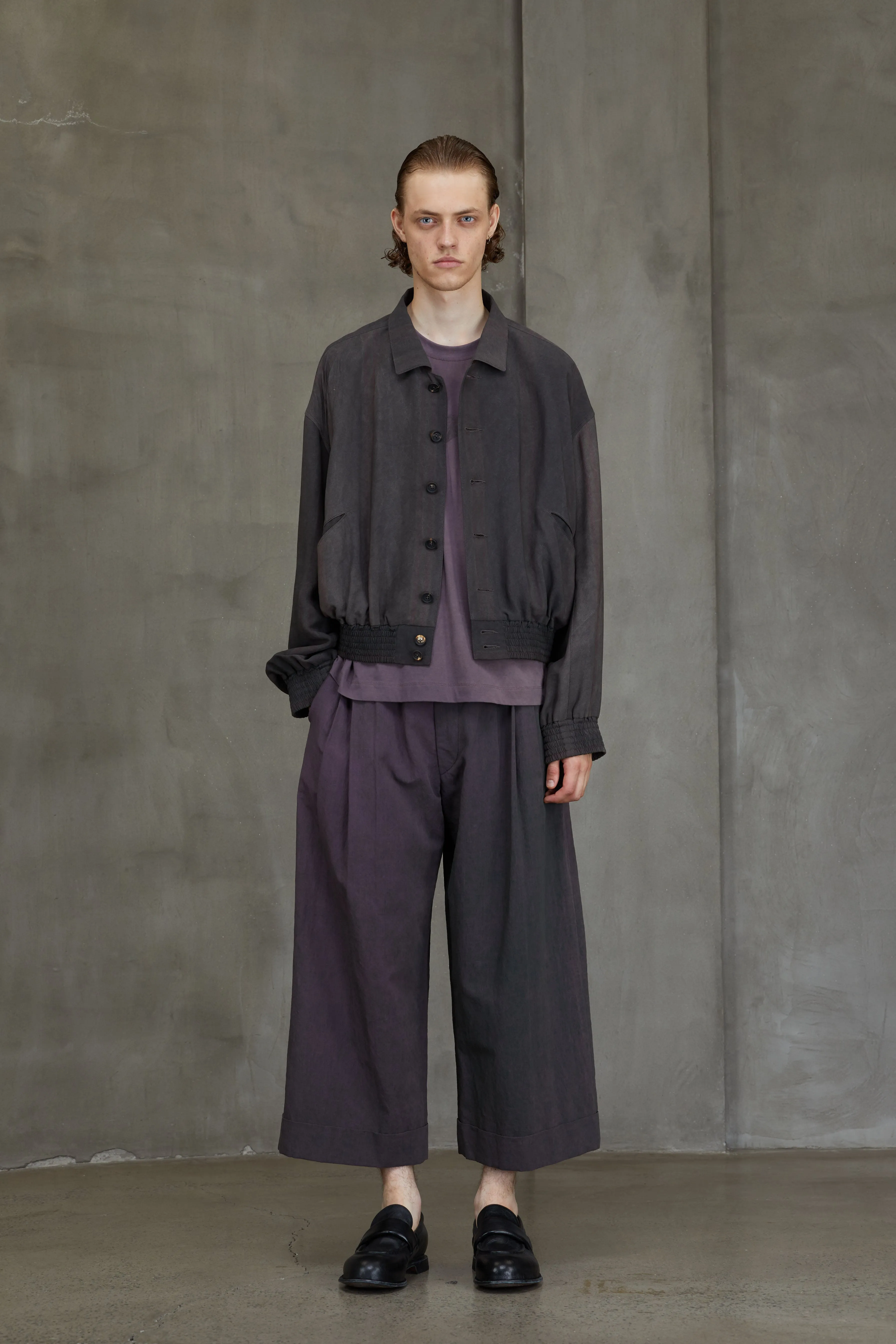 SPREAD COLLAR CROPPED JACKET sold by ziggy chen