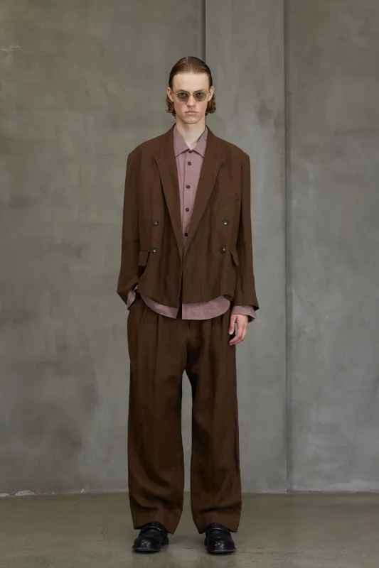 DOUBLE BREASTED SHORT JACKET sold by ziggy chen