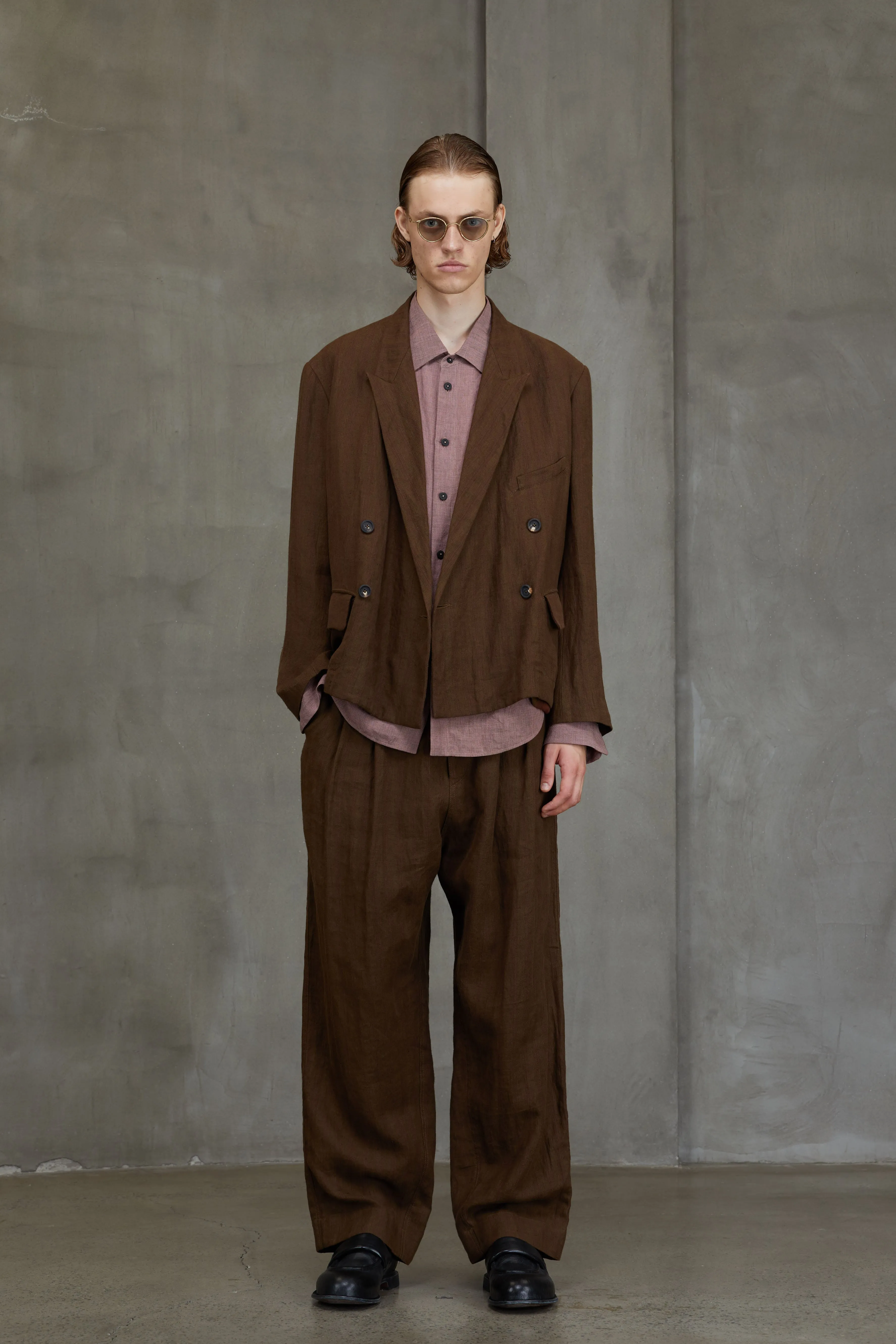 DOUBLE BREASTED SHORT JACKET sold by ziggy chen