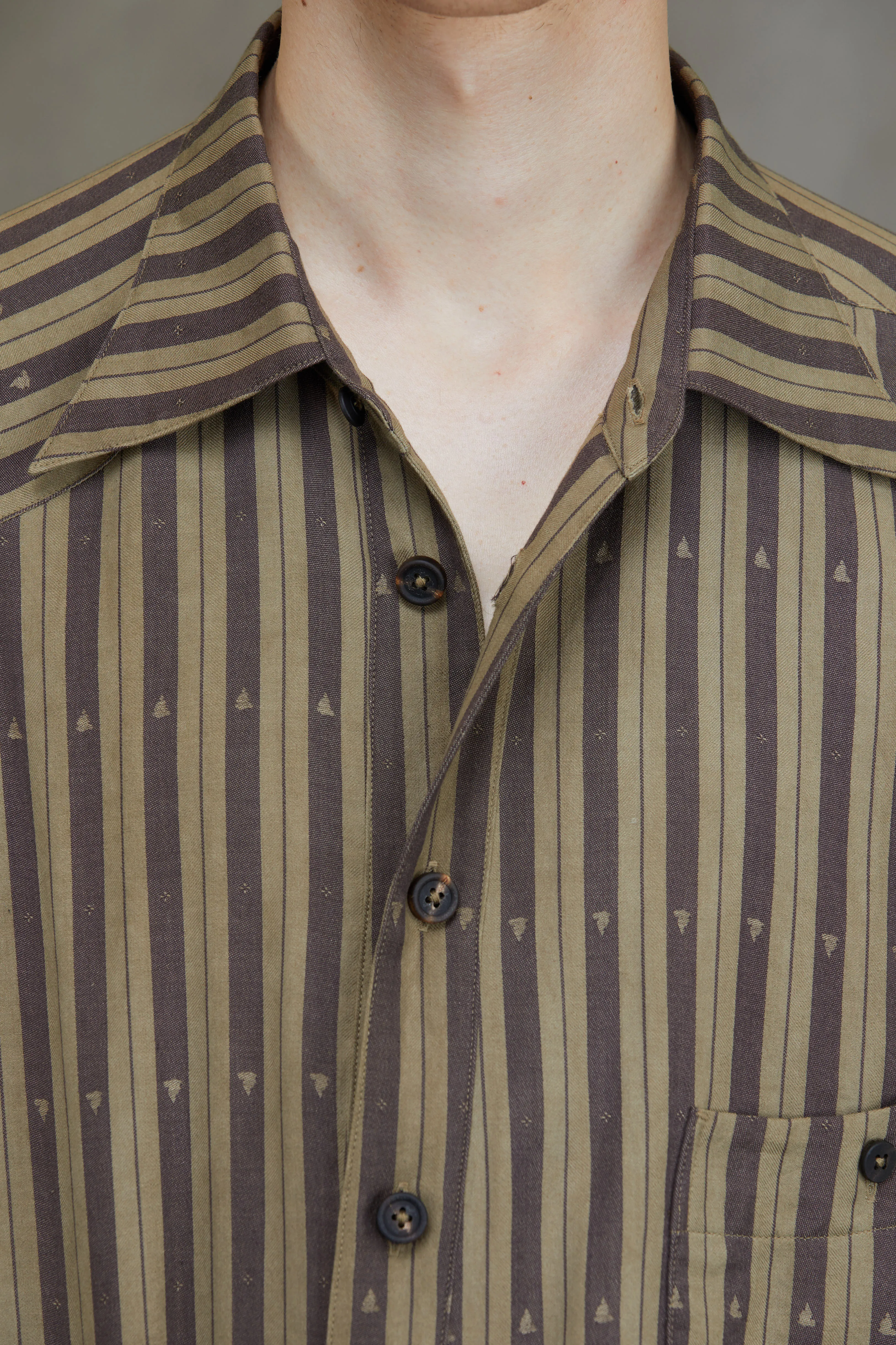 ASYMMETRIC STRIPED JACKET sold by ziggy chen product image thumbnail 5