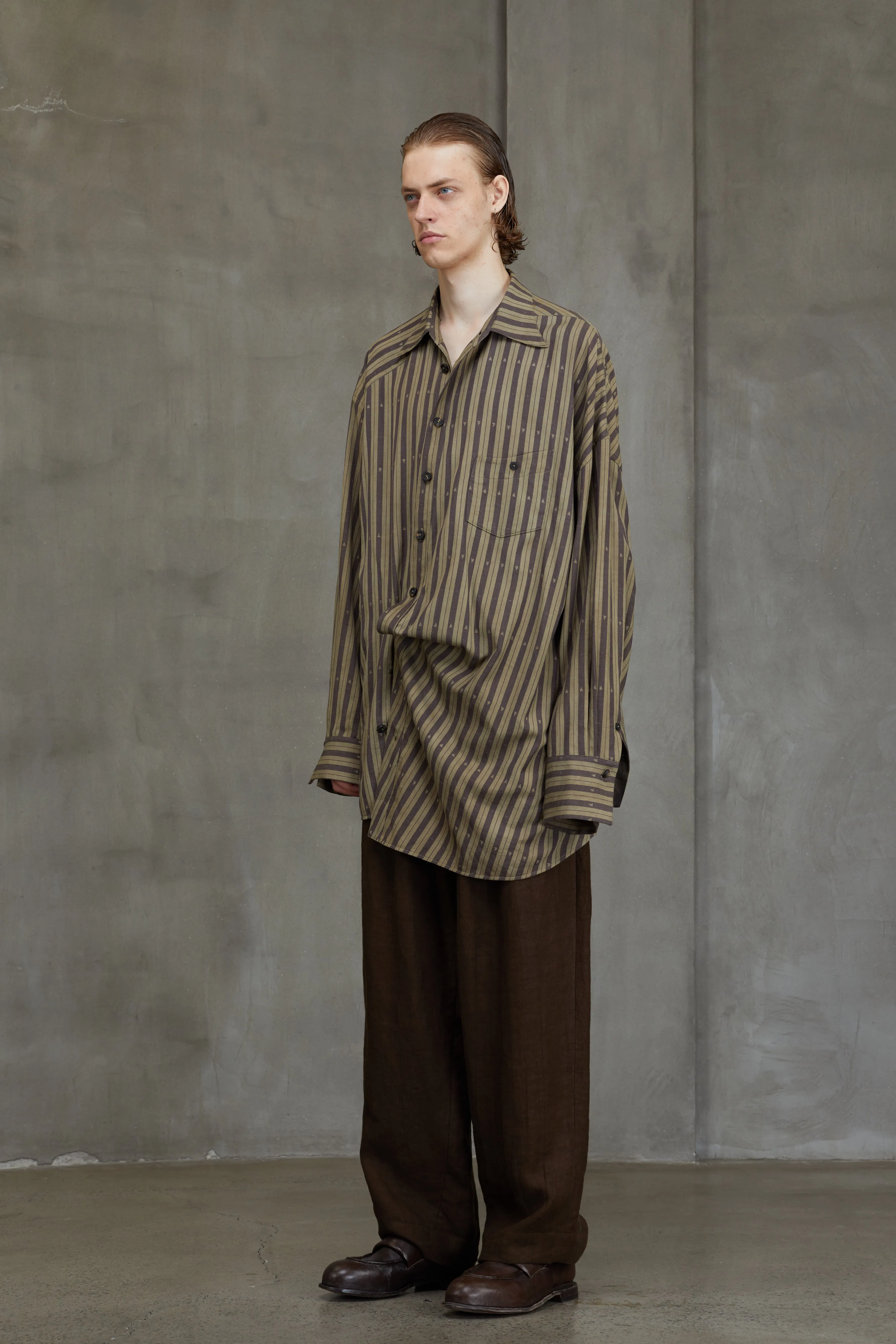 ASYMMETRIC STRIPED JACKET sold by ziggy chen product image thumbnail 2