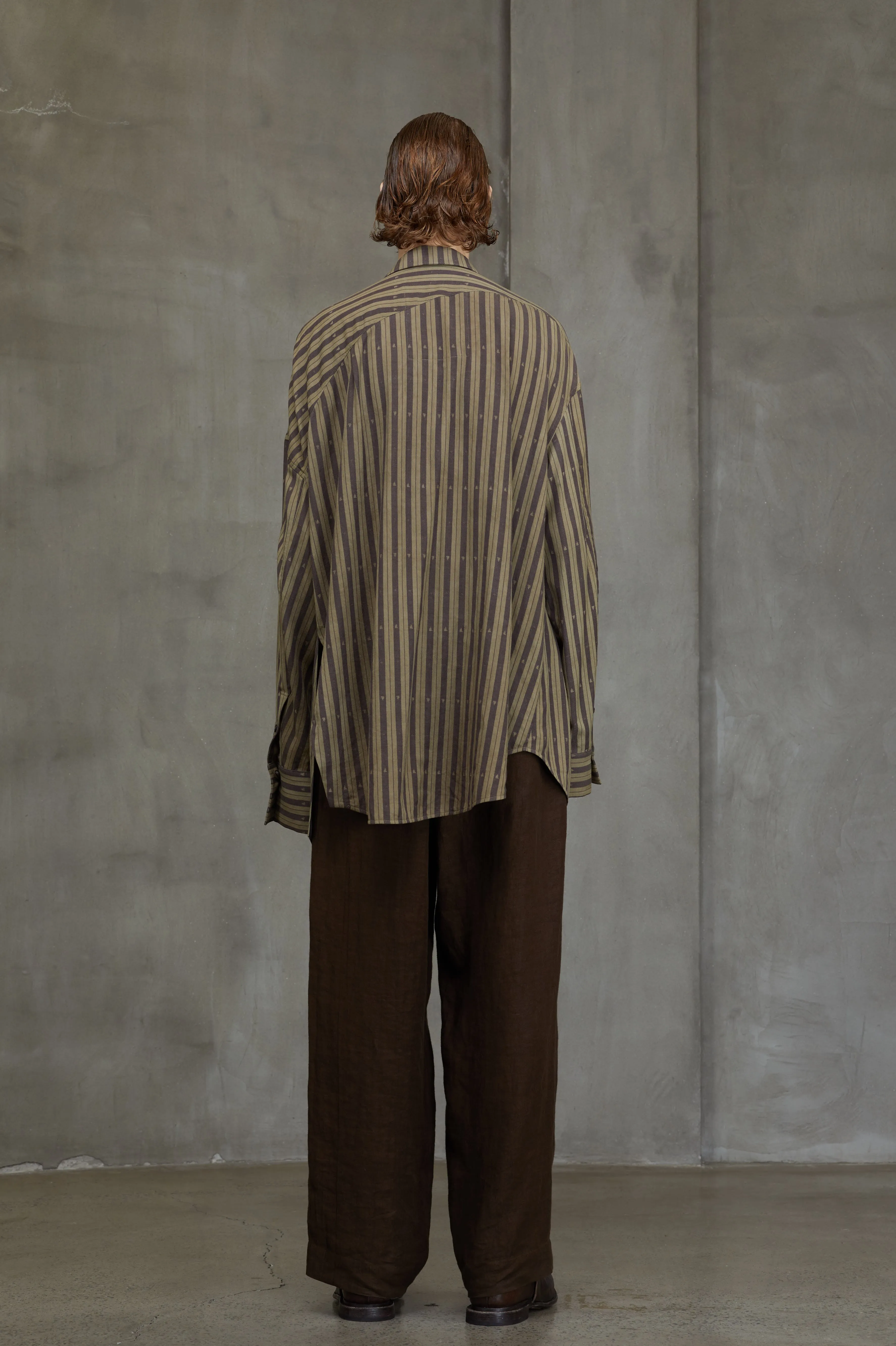 ASYMMETRIC STRIPED JACKET sold by ziggy chen product image thumbnail 4