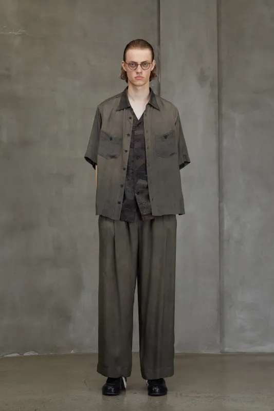 SPREAD COLLAR SHORT SLEEVE SHIRT sold by ziggy chen