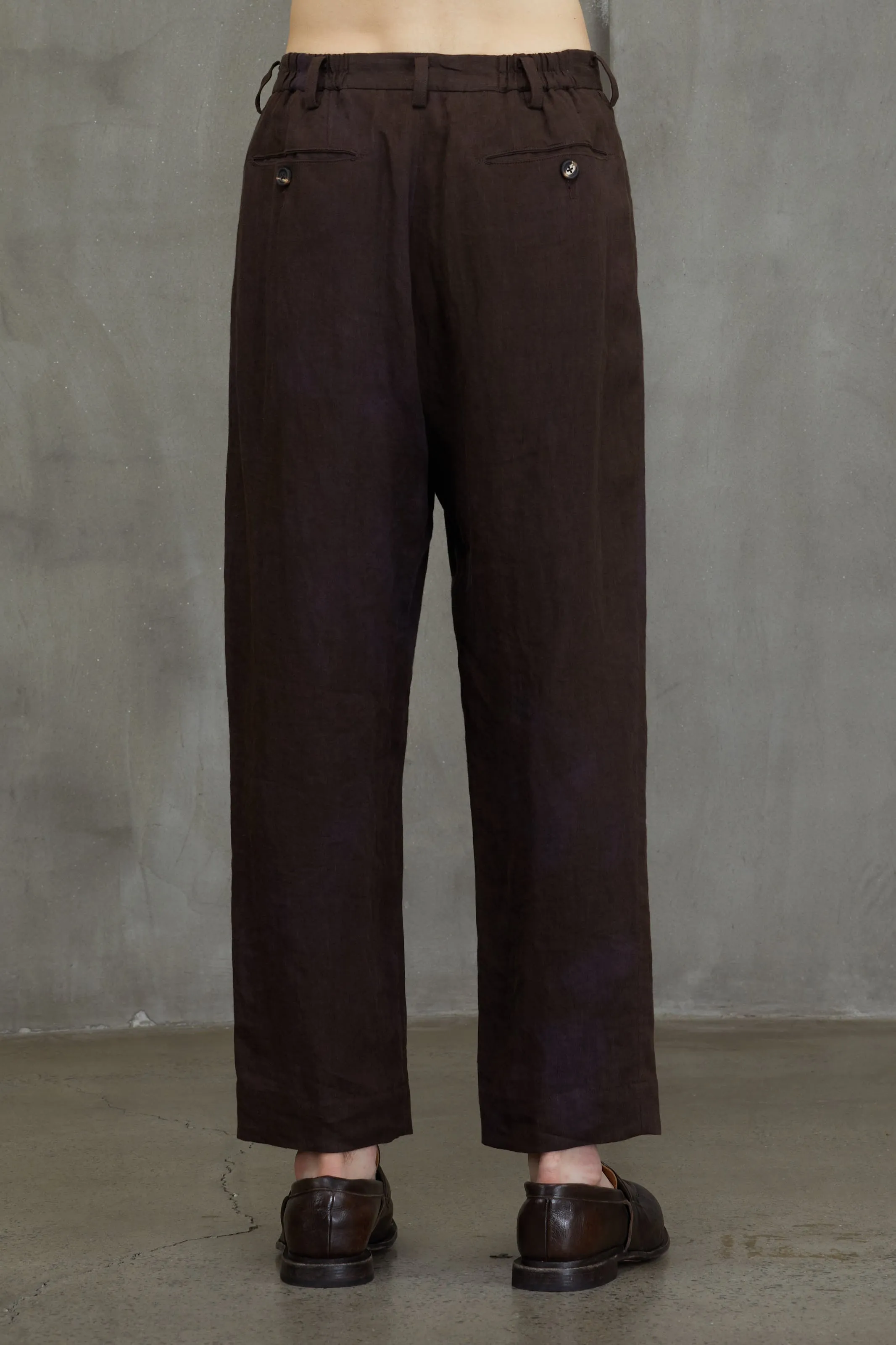 FRONT PLEATS TAPERED TROUSERS sold by ziggy chen product image thumbnail 4