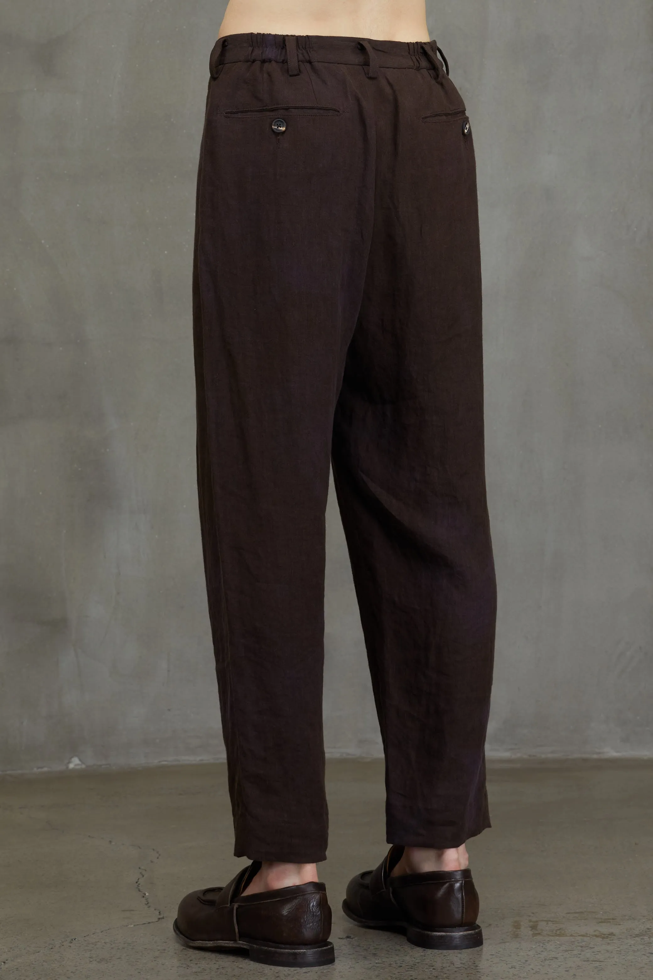 FRONT PLEATS TAPERED TROUSERS sold by ziggy chen product image thumbnail 3