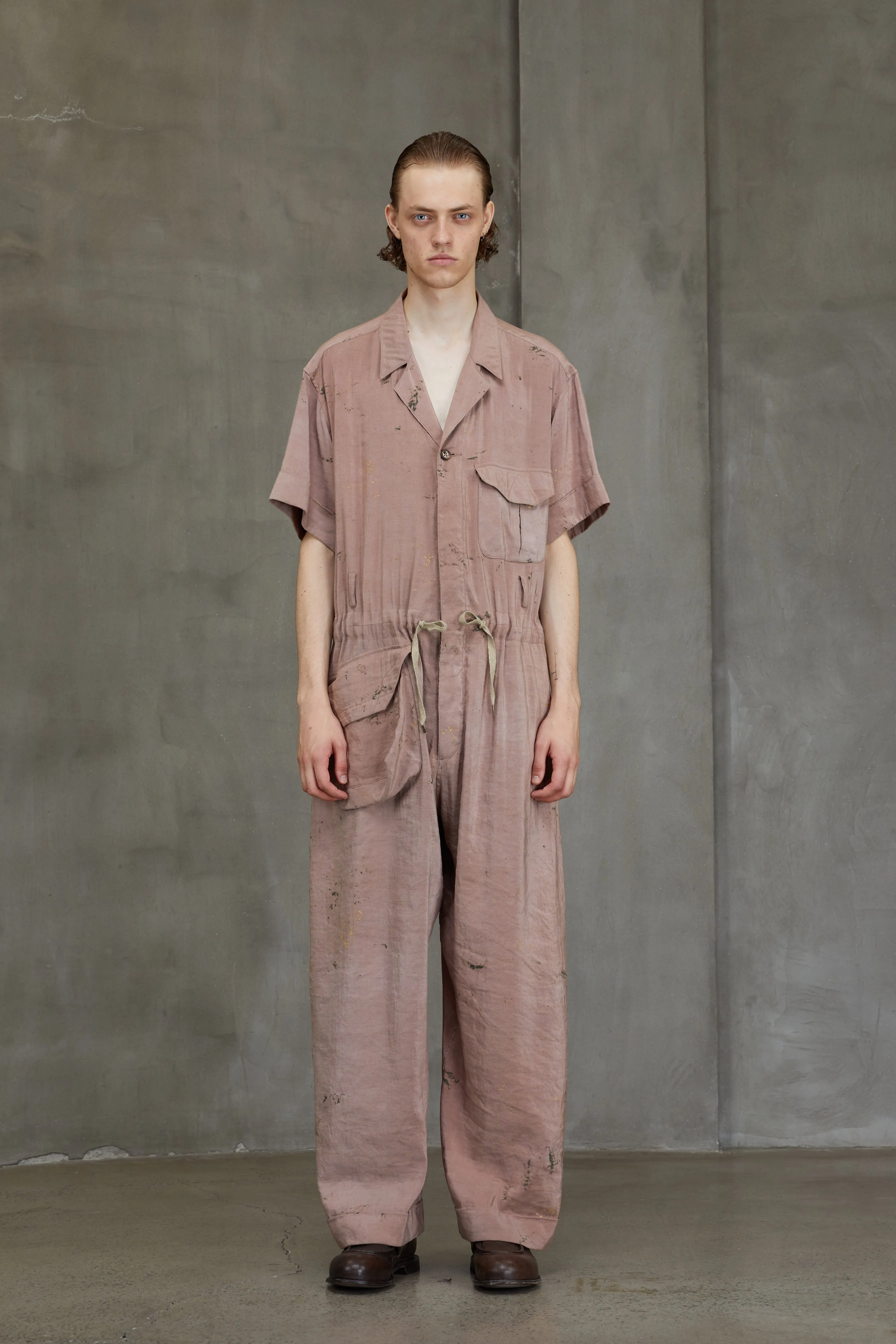 SHORT SLEEVE OVERALLS sold by ziggy chen