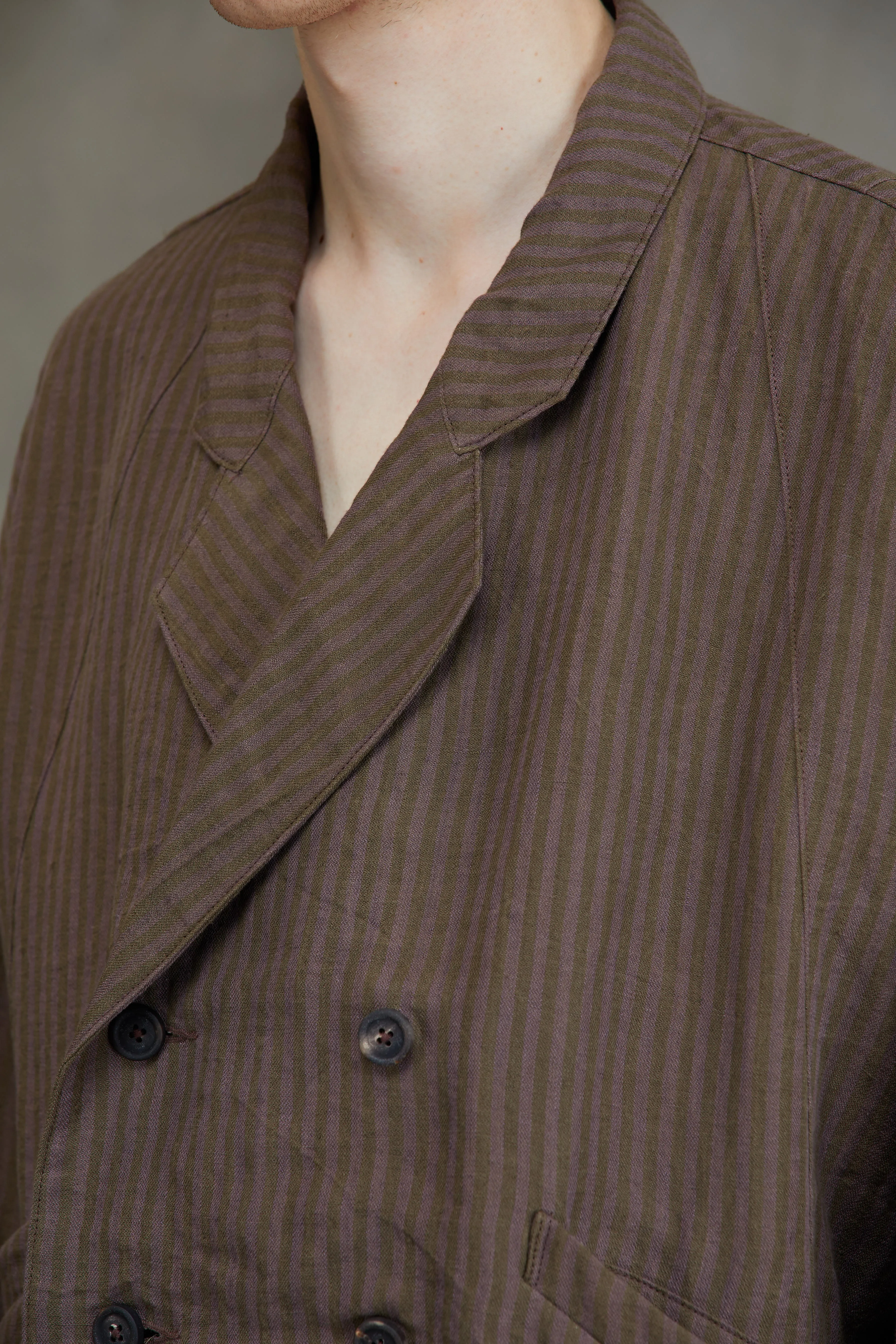 DOUBLED BREASTED STRIPED JACKET sold by ziggy chen product image thumbnail 5