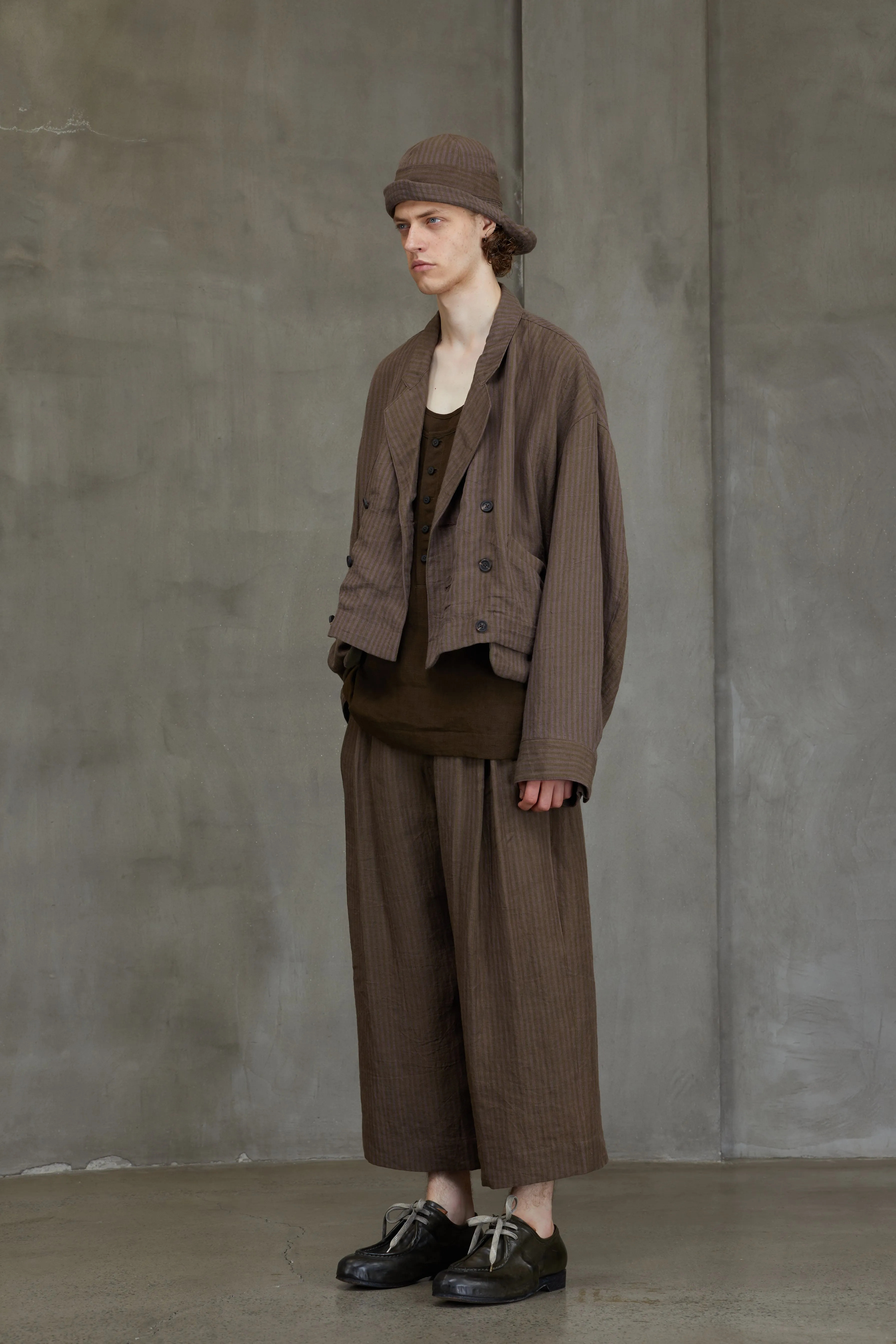 DOUBLED BREASTED STRIPED JACKET sold by ziggy chen product image thumbnail 2