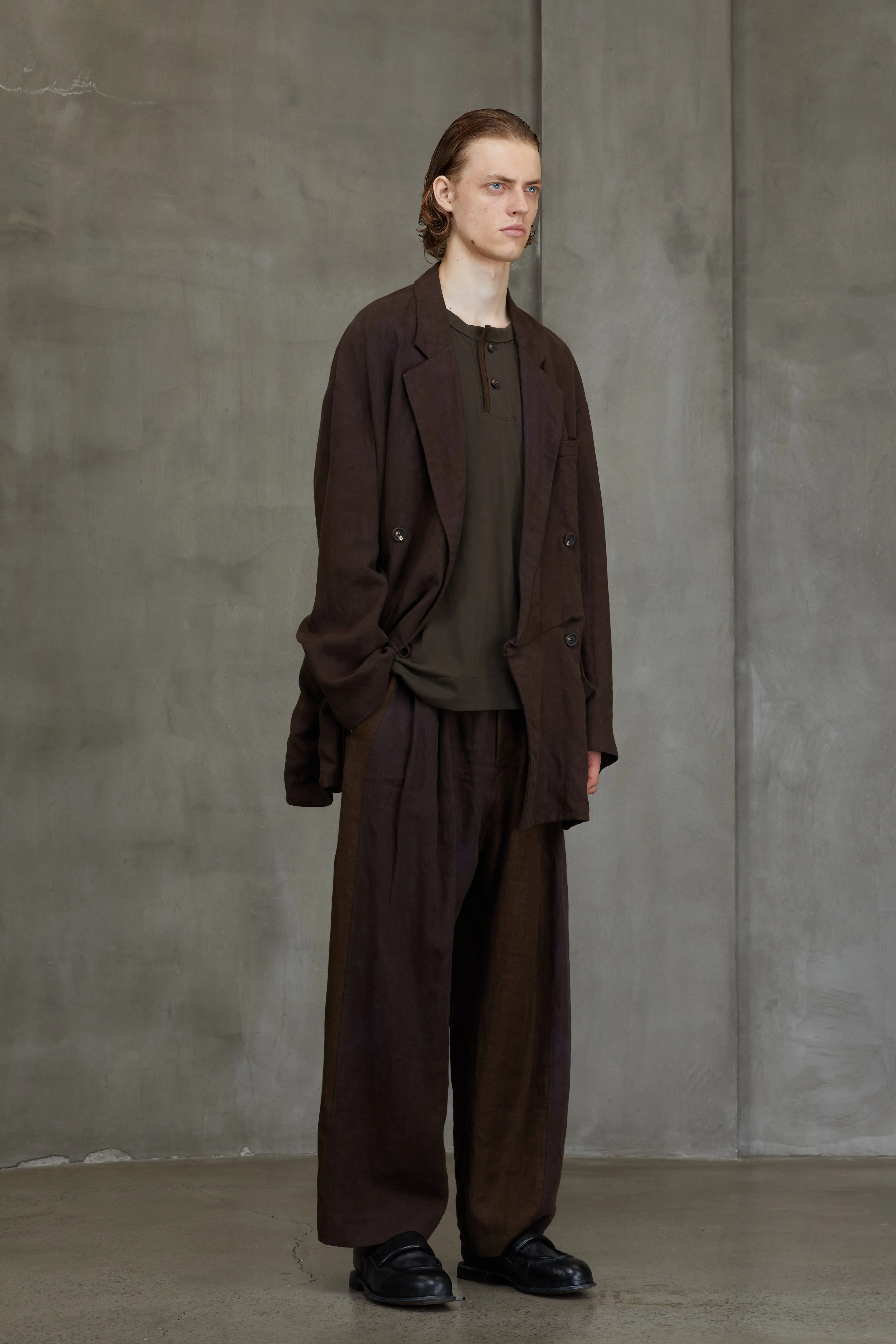 DOUBLE BREASTED LONG JACKET sold by ziggy chen product image thumbnail 2