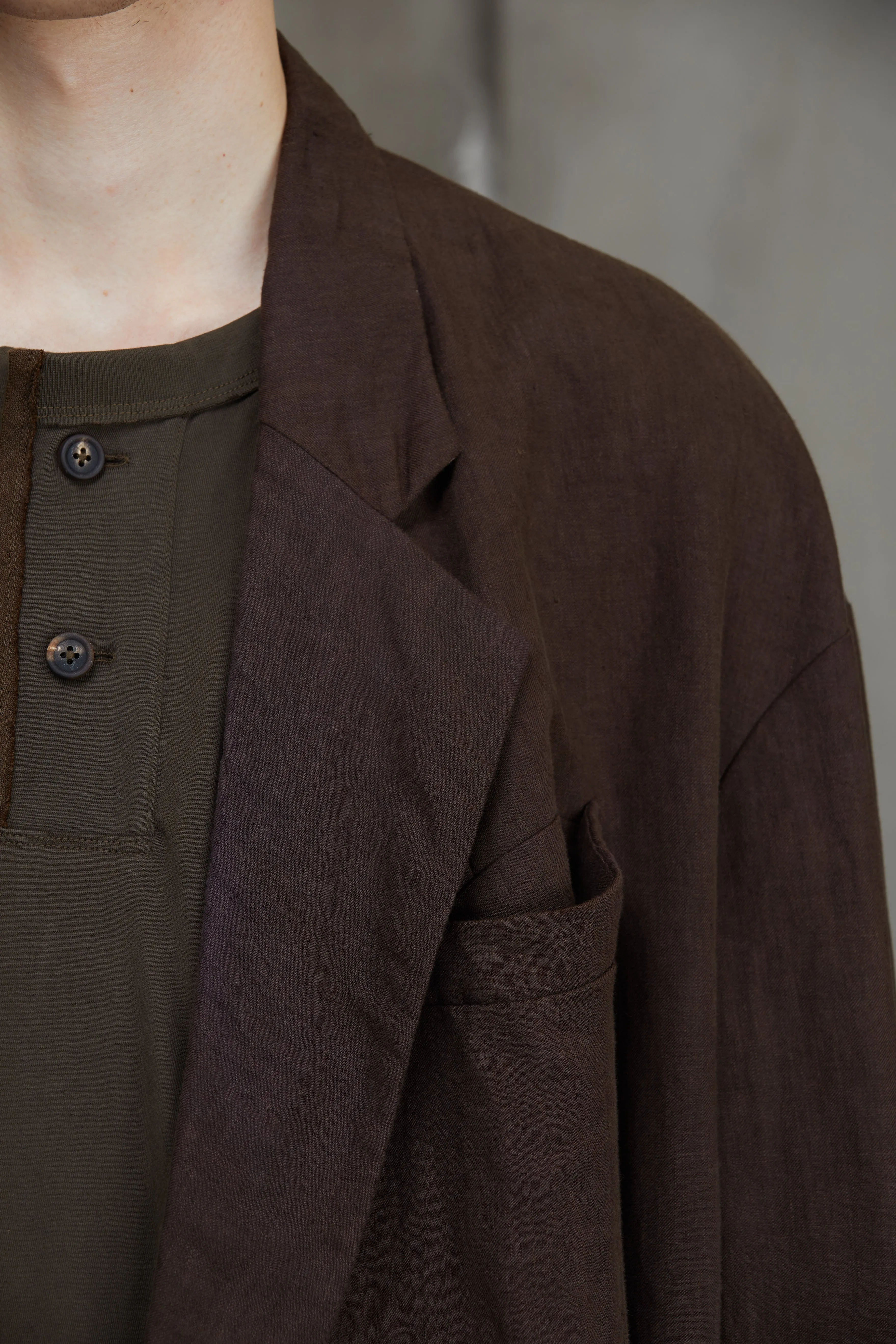 DOUBLE BREASTED LONG JACKET sold by ziggy chen product image thumbnail 5