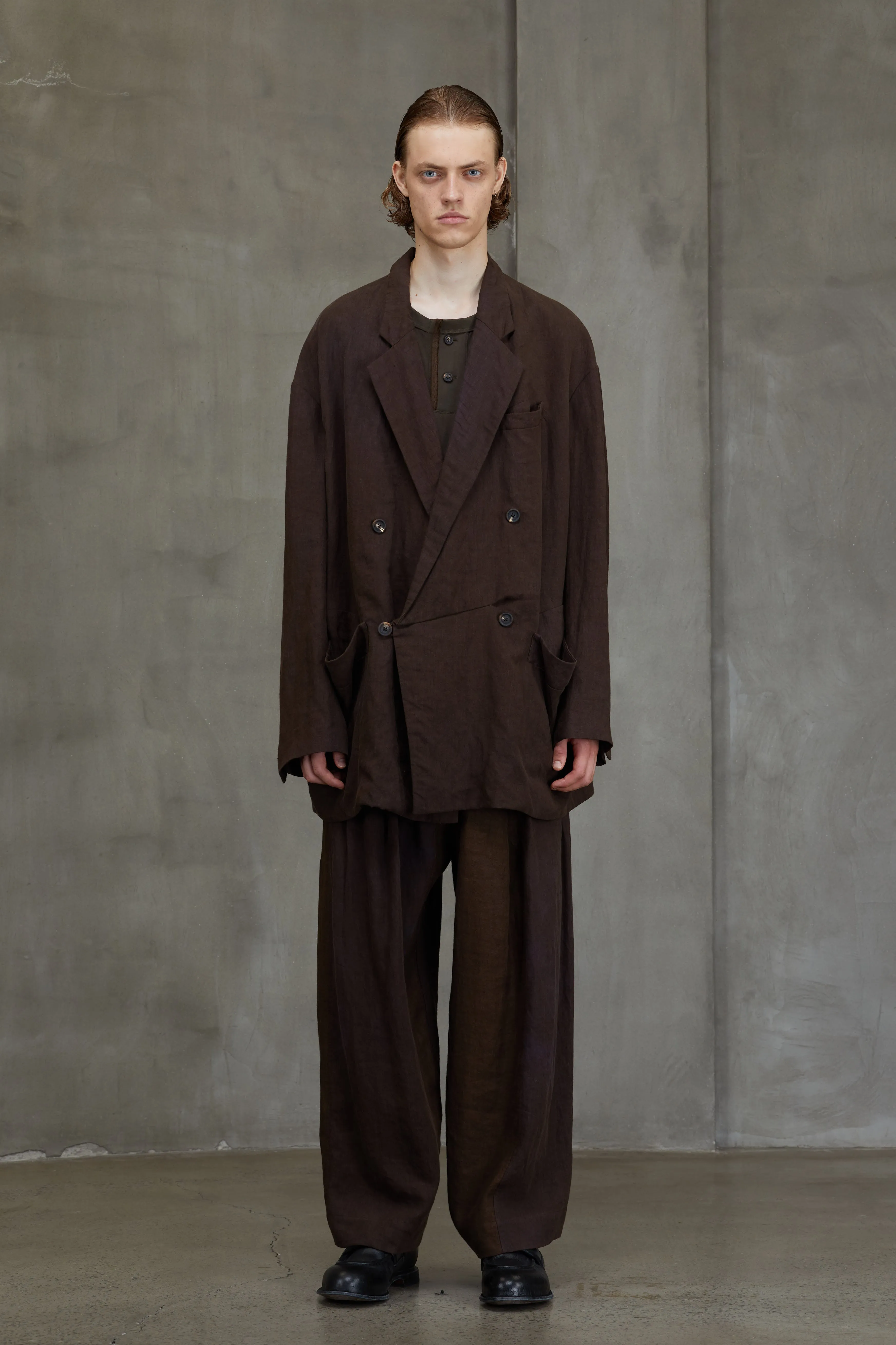 DOUBLE BREASTED LONG JACKET sold by ziggy chen