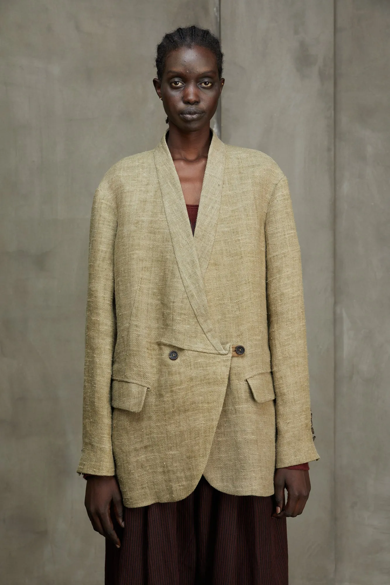 DOUBLE BREASTED OVERSIZE JACKET sold by ziggy chen product image thumbnail 4