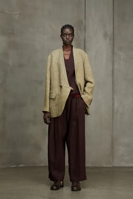 DOUBLE BREASTED OVERSIZE JACKET sold by ziggy chen