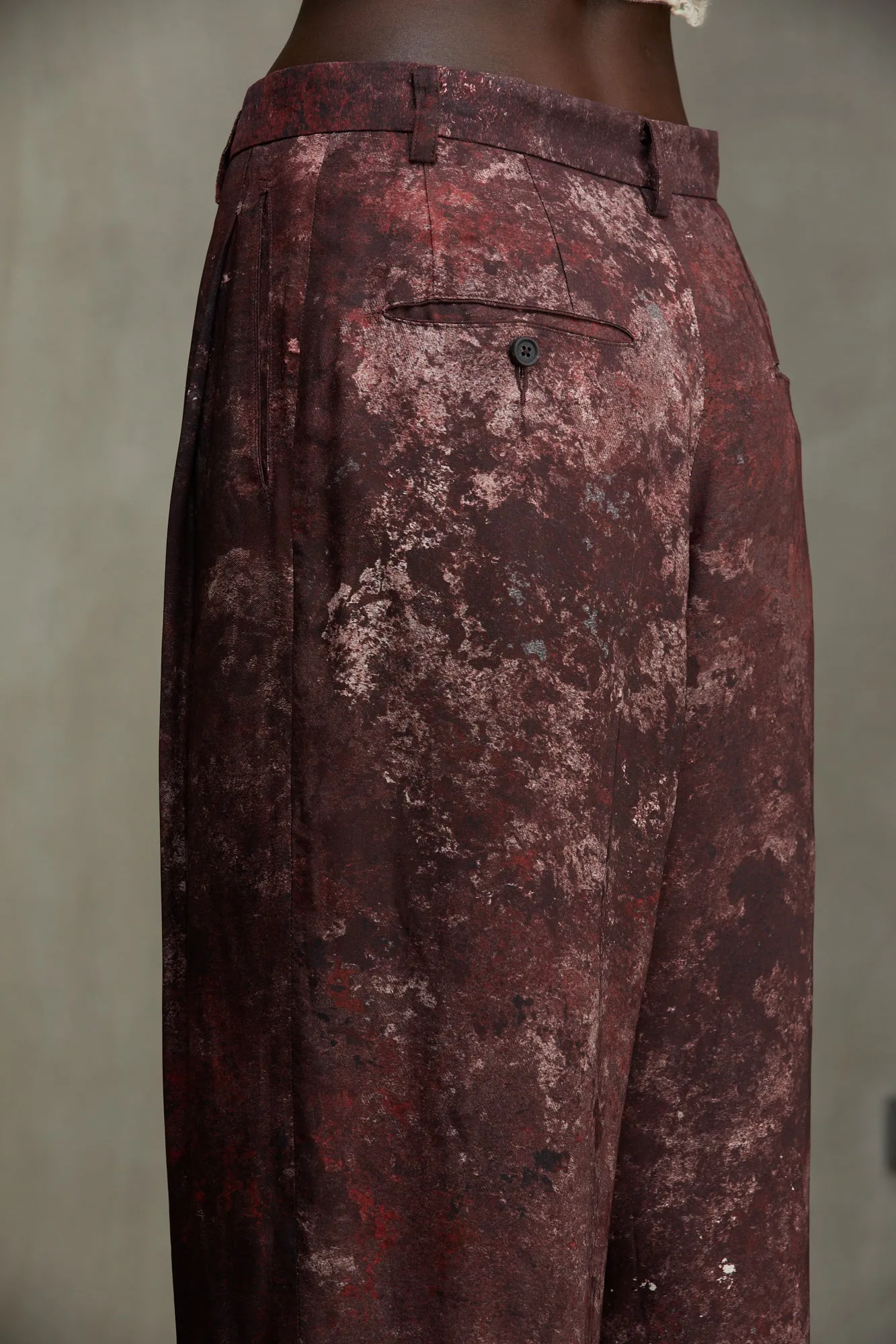 DIGITAL PRINT STRAIGHT LEG TROUSERS sold by ziggy chen product image thumbnail 5