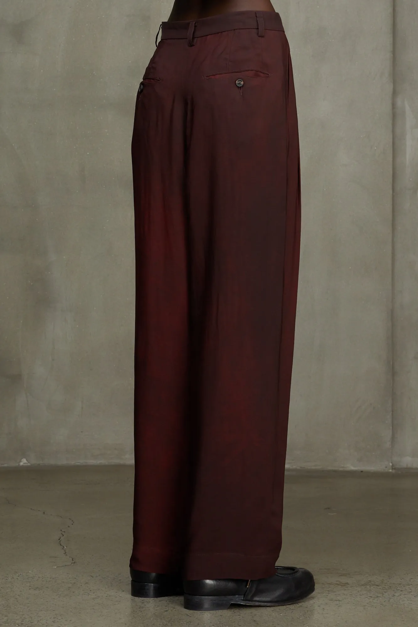 STRAIGHT LEG PLEATED TROUSERS sold by ziggy chen product image thumbnail 3