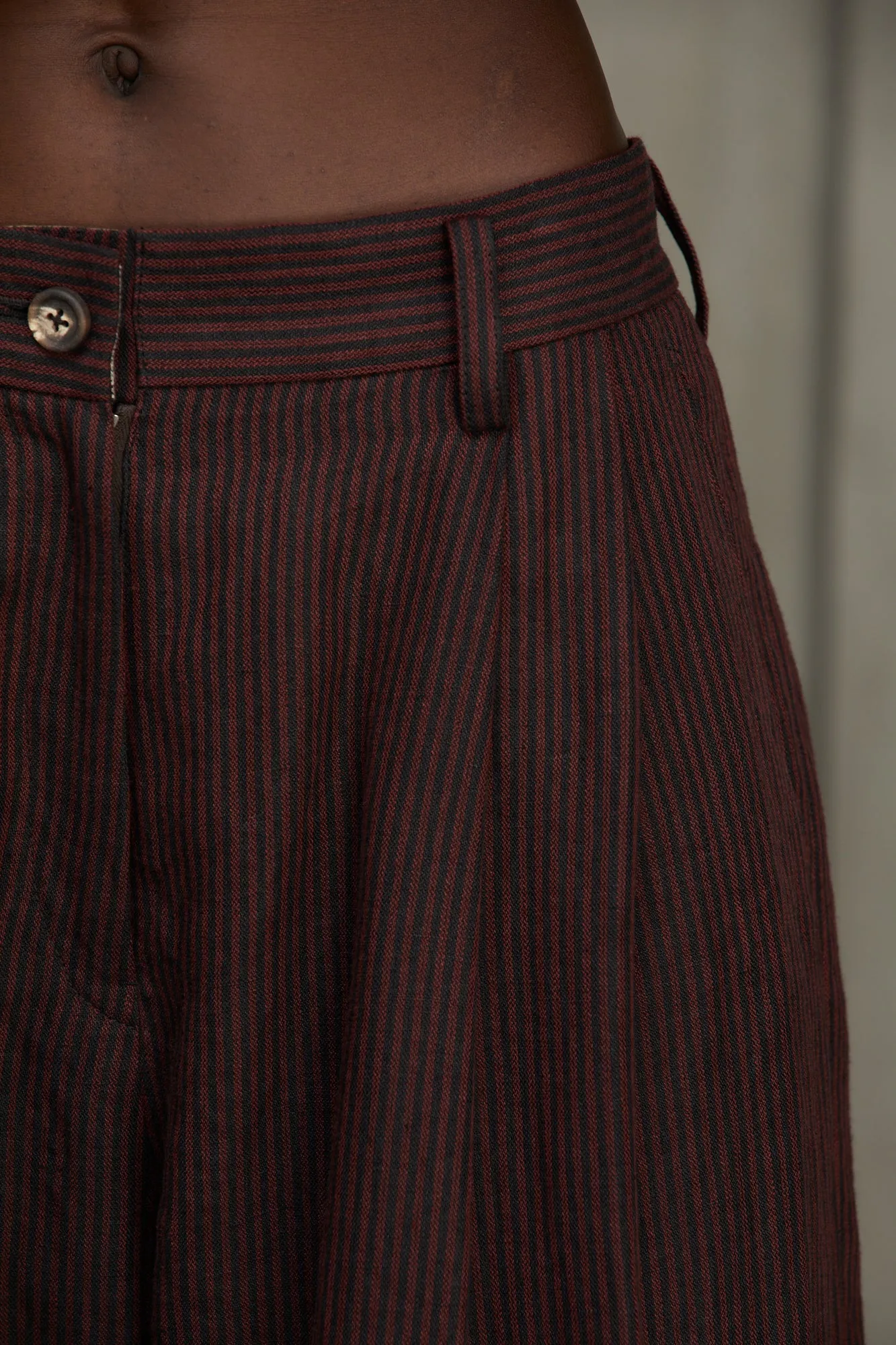 PLEATED STRIPE TROUSERS sold by ziggy chen product image thumbnail 4